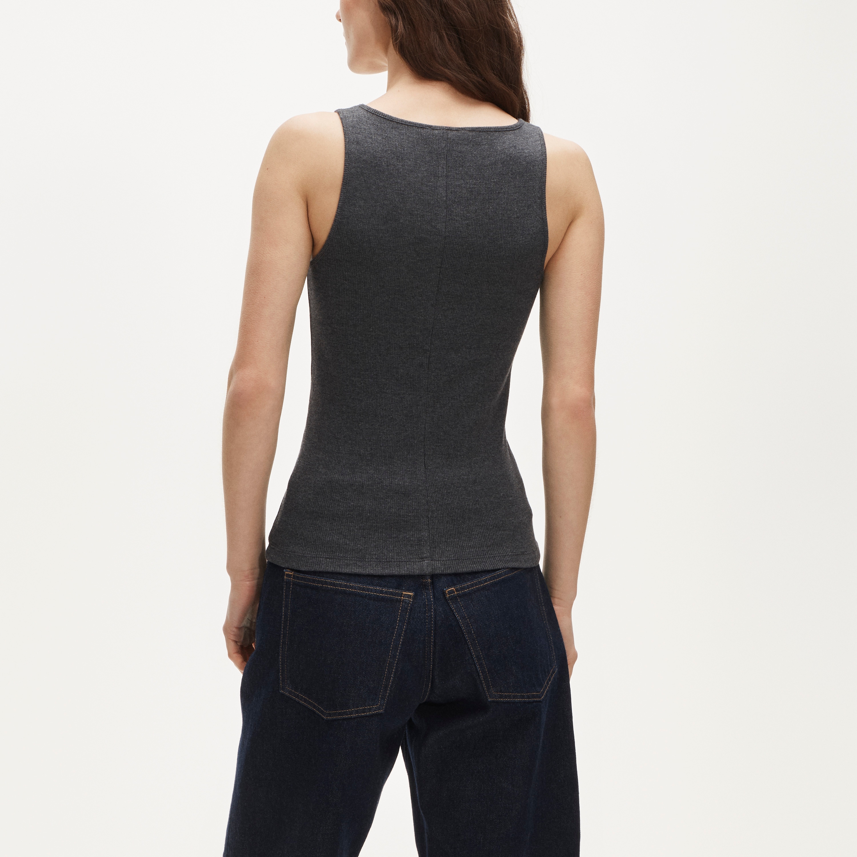 Perfect rib V-neck tank top