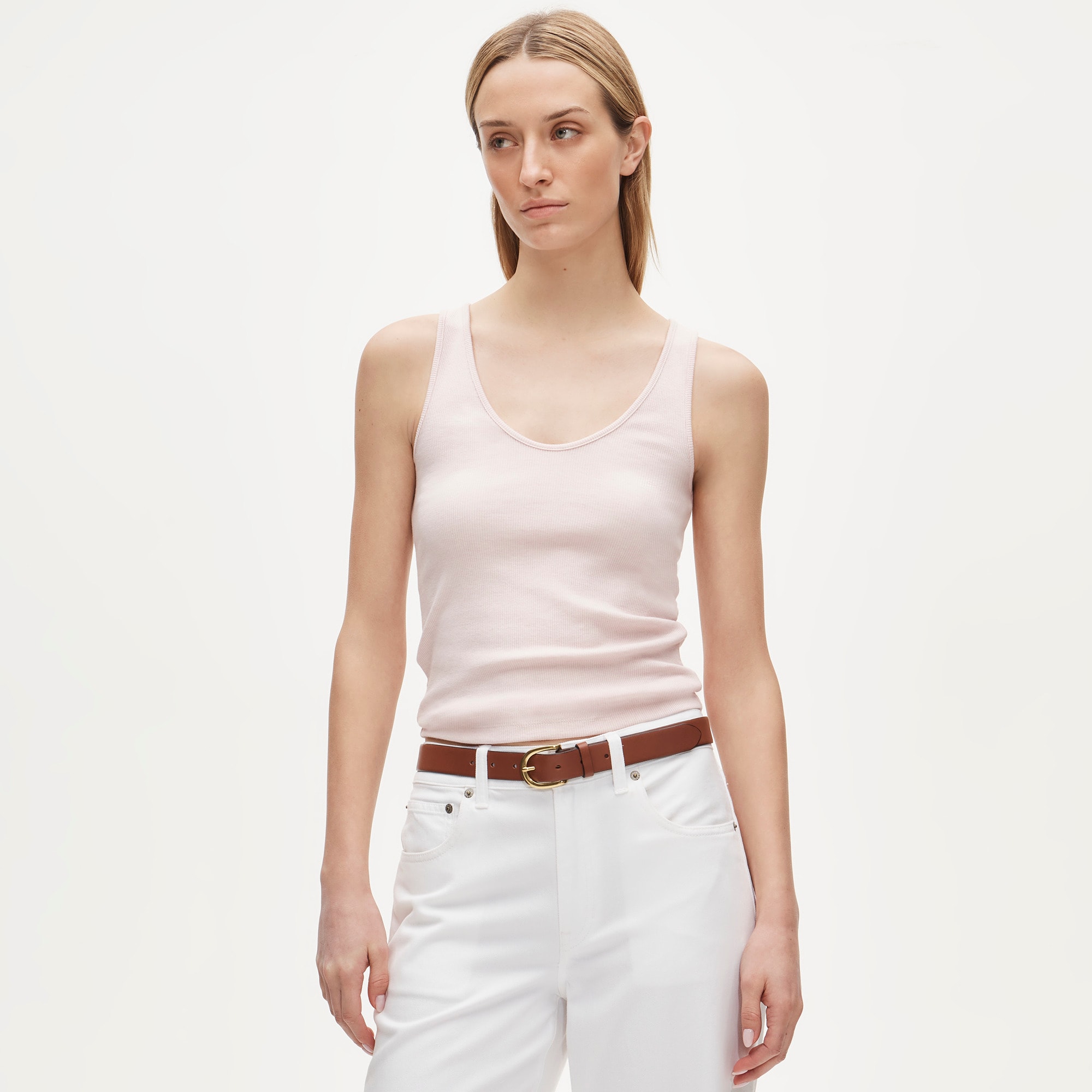 Perfect rib V-neck tank top - image 2