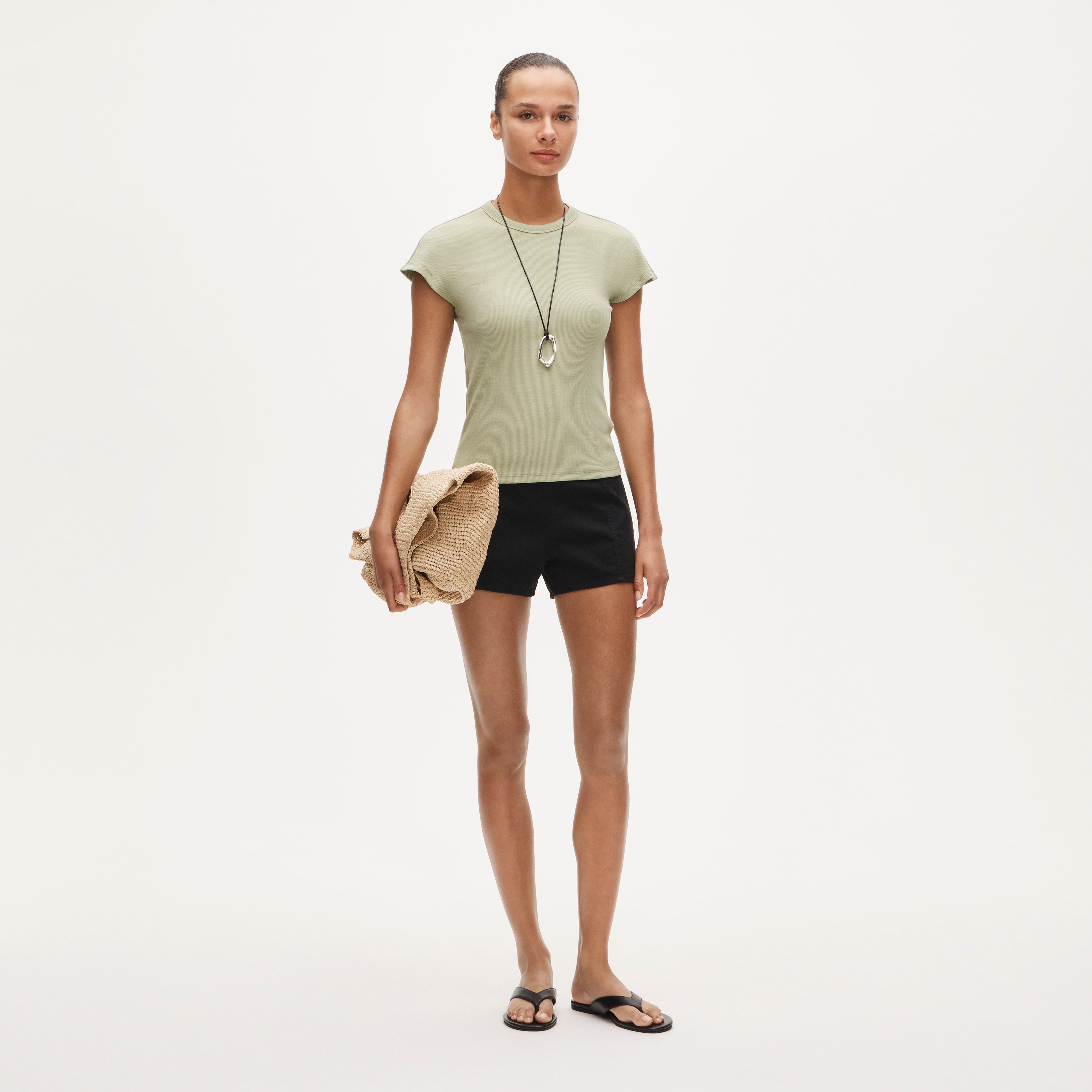 Perfect rib dolman-sleeve T-shirt - thumbnail 4