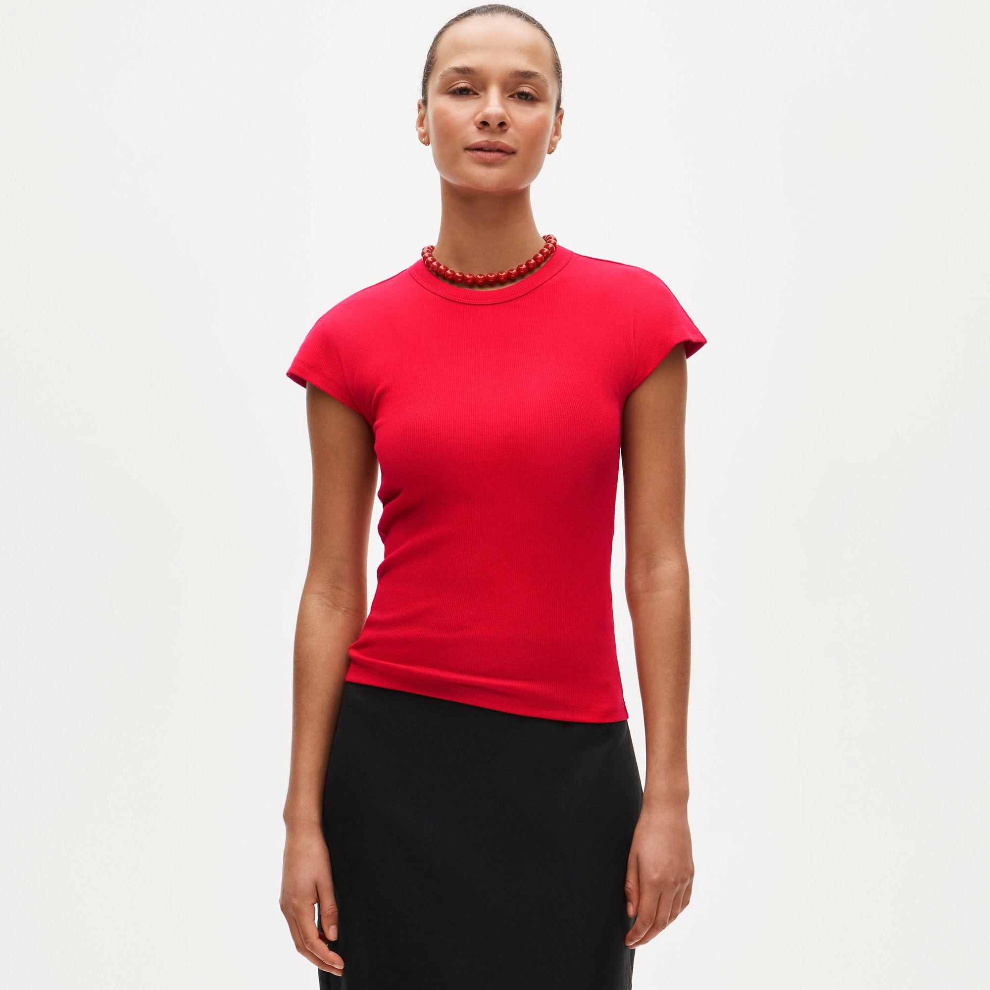 Perfect rib dolman-sleeve T-shirt - image 3