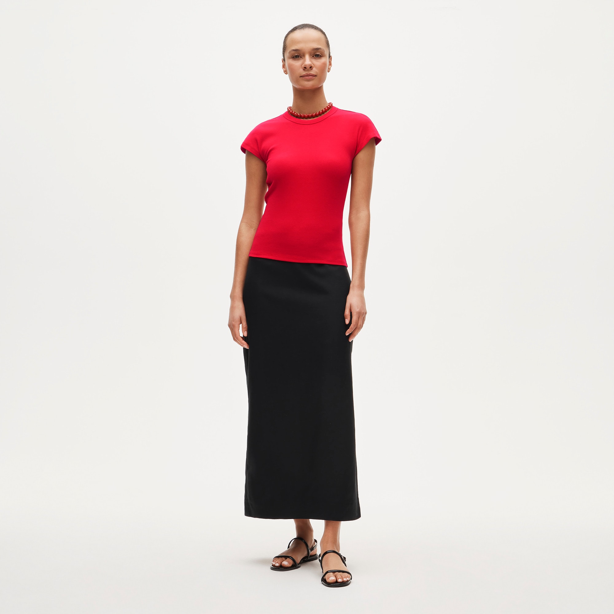 Perfect rib dolman-sleeve T-shirt - image 4
