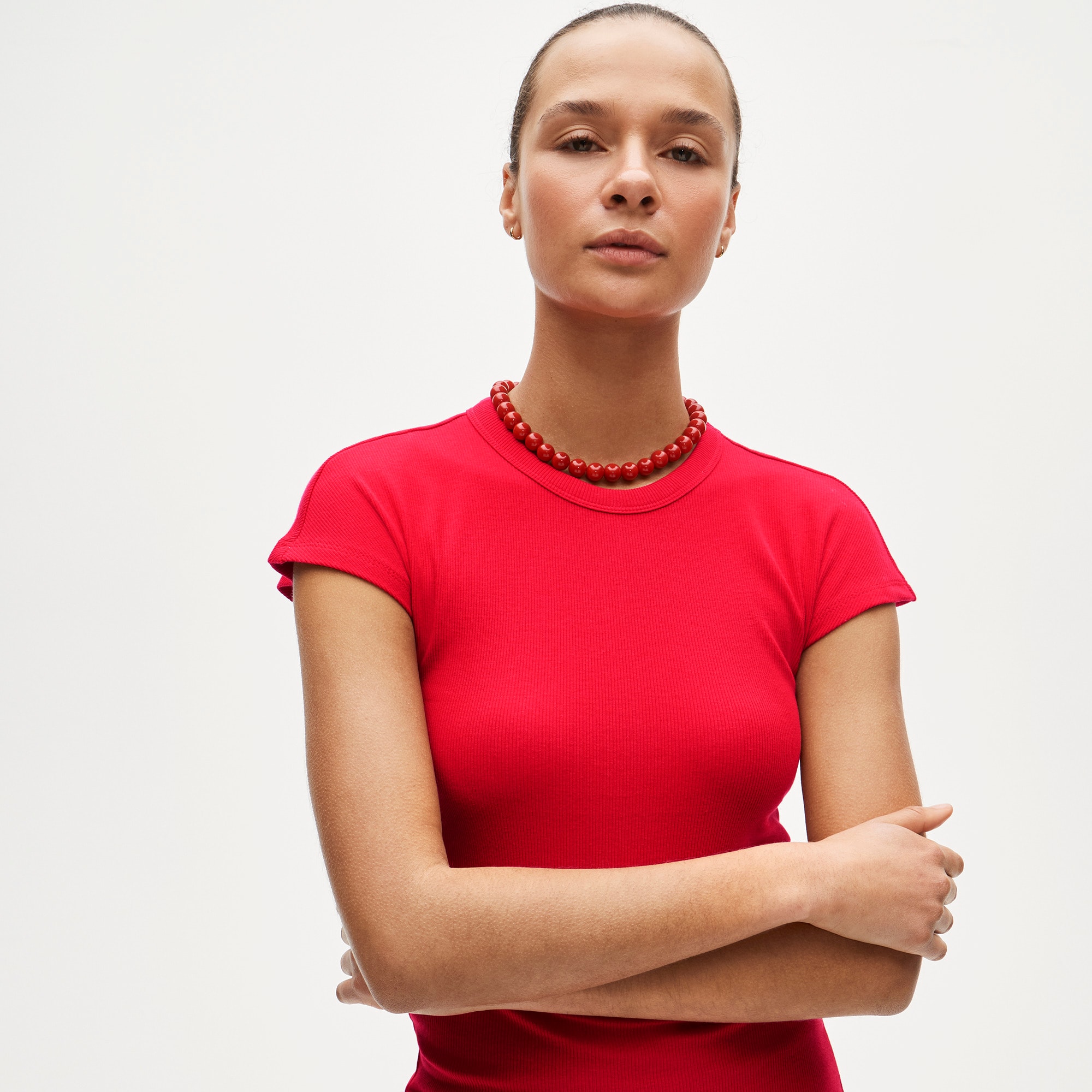 Perfect rib dolman-sleeve T-shirt - image 2