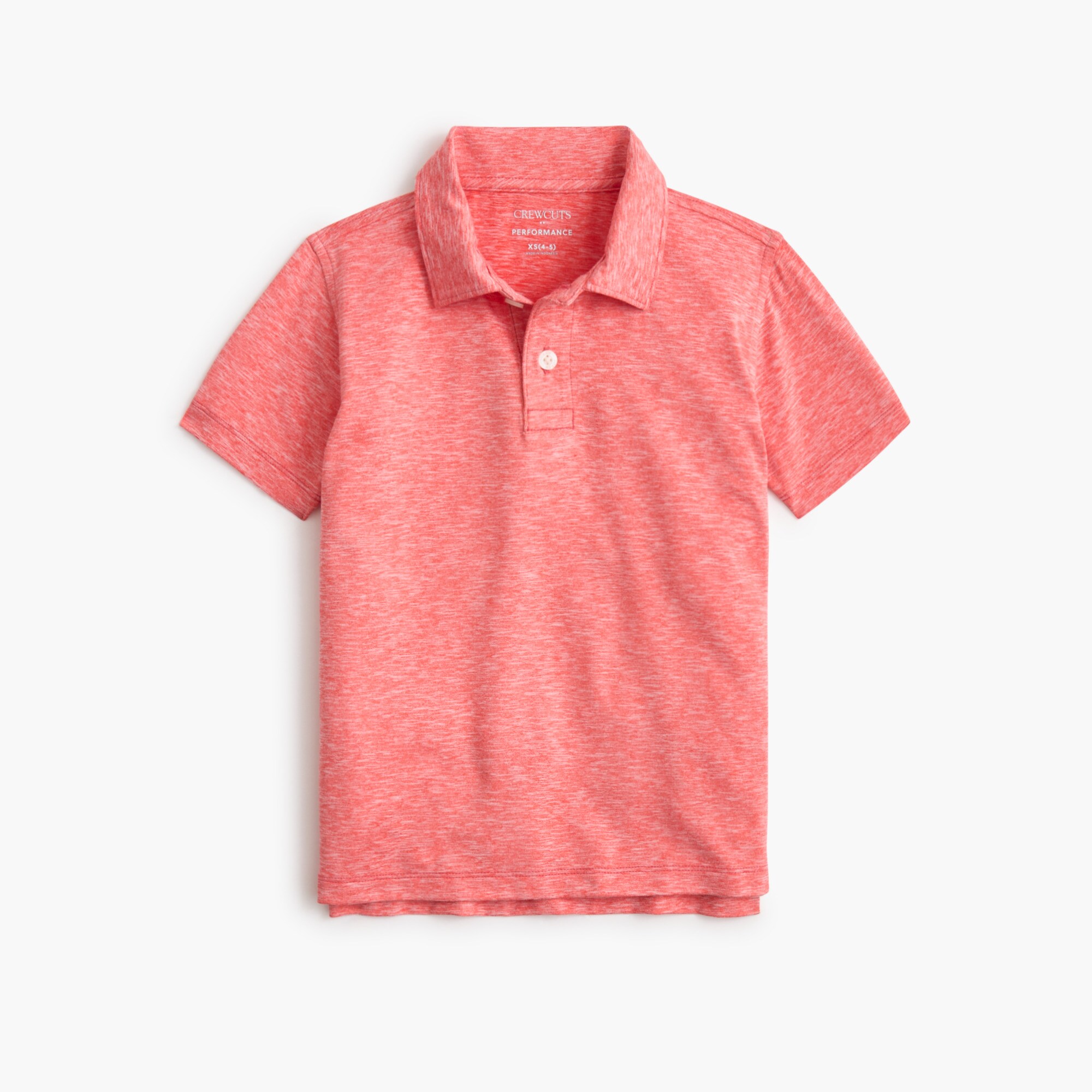 boys' performance polo shirt for boys