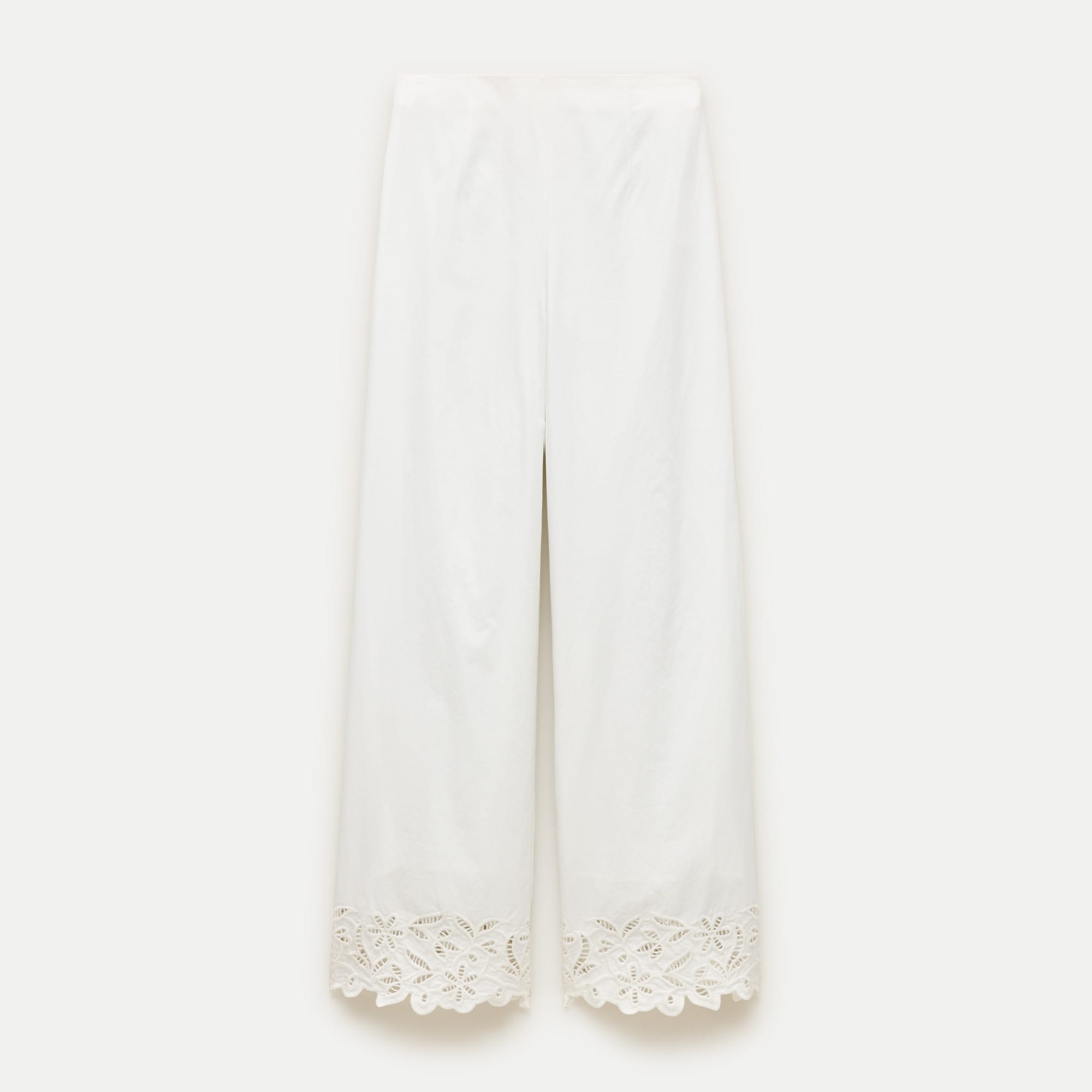 Rori embroidered-hem pant