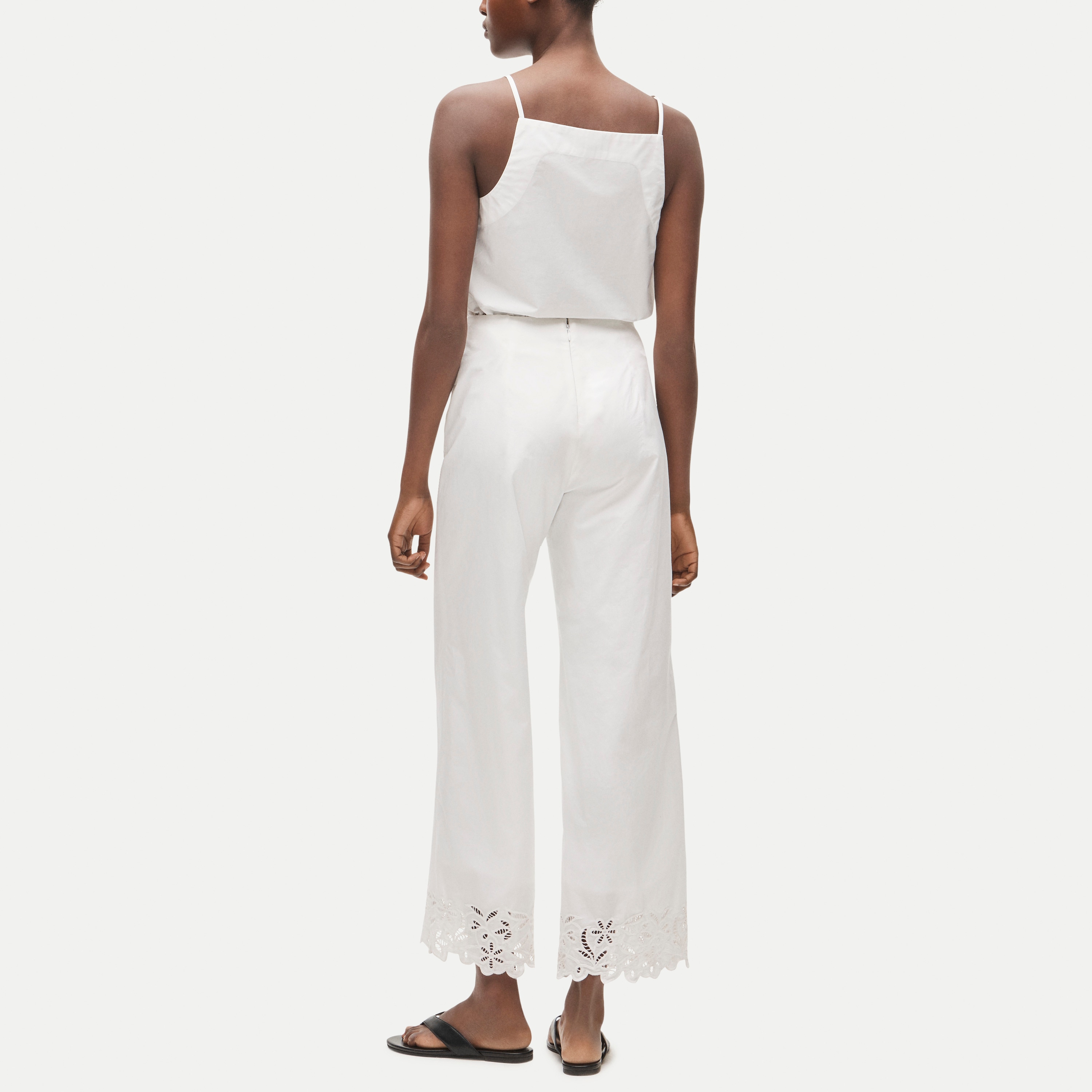 Rori embroidered-hem pant