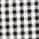 Caf&eacute; capri in gingham bi-stretch cotton blend BLACK WHITE