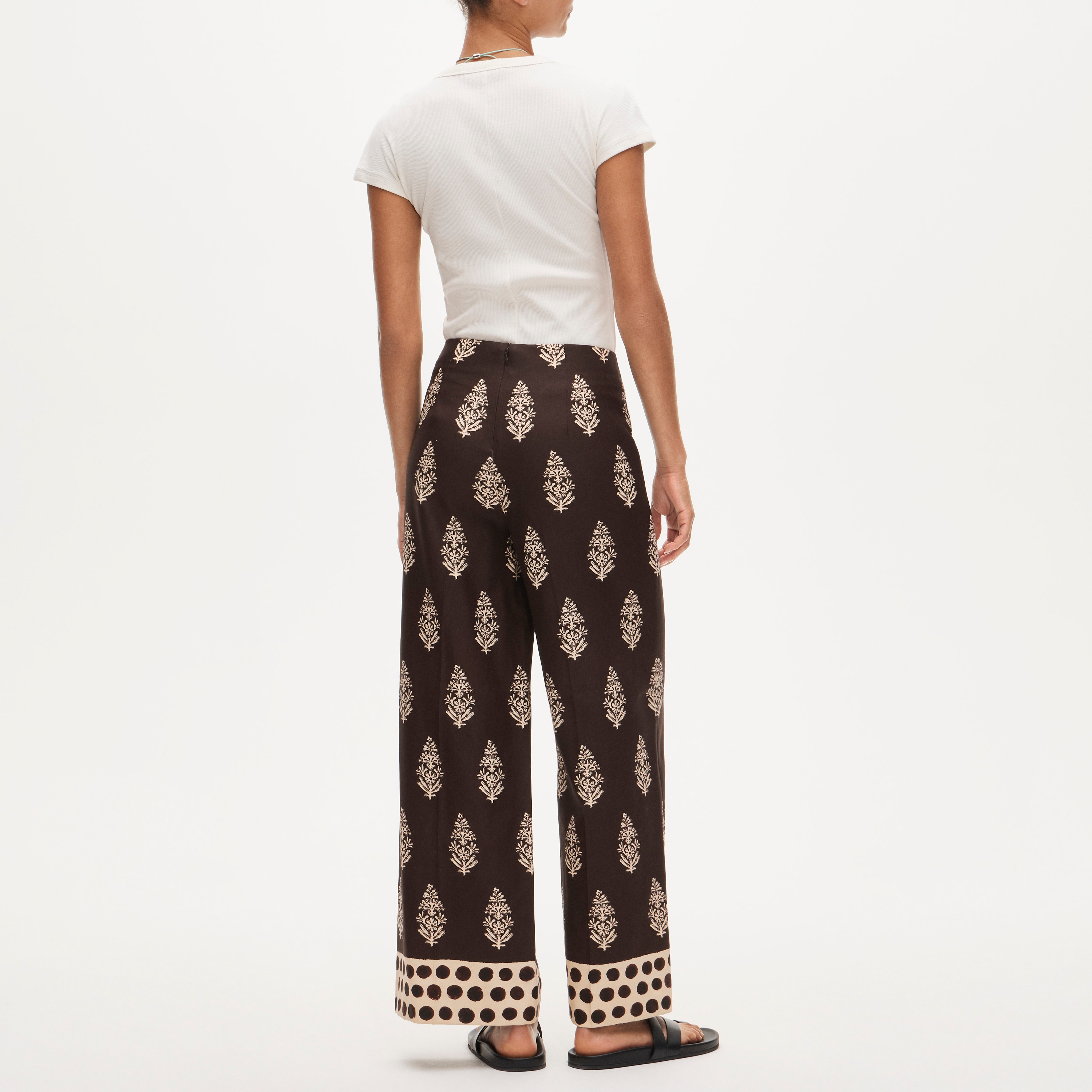 G*★様 COSMO CROPPED WIDE PANTS Cosmo Cropped Pant In Textured Satin For Women | J.Crew