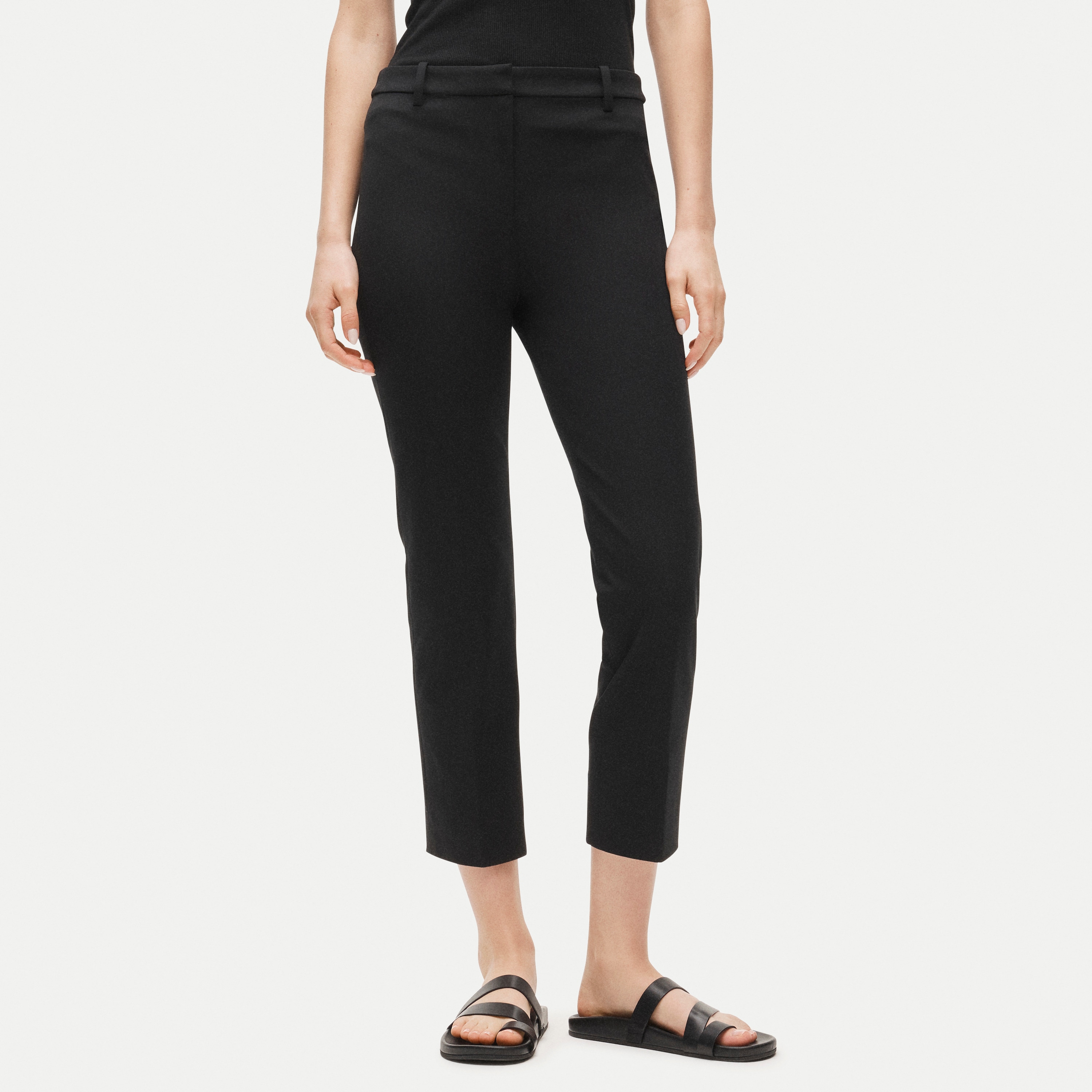 Café capri in bi-stretch cotton blend