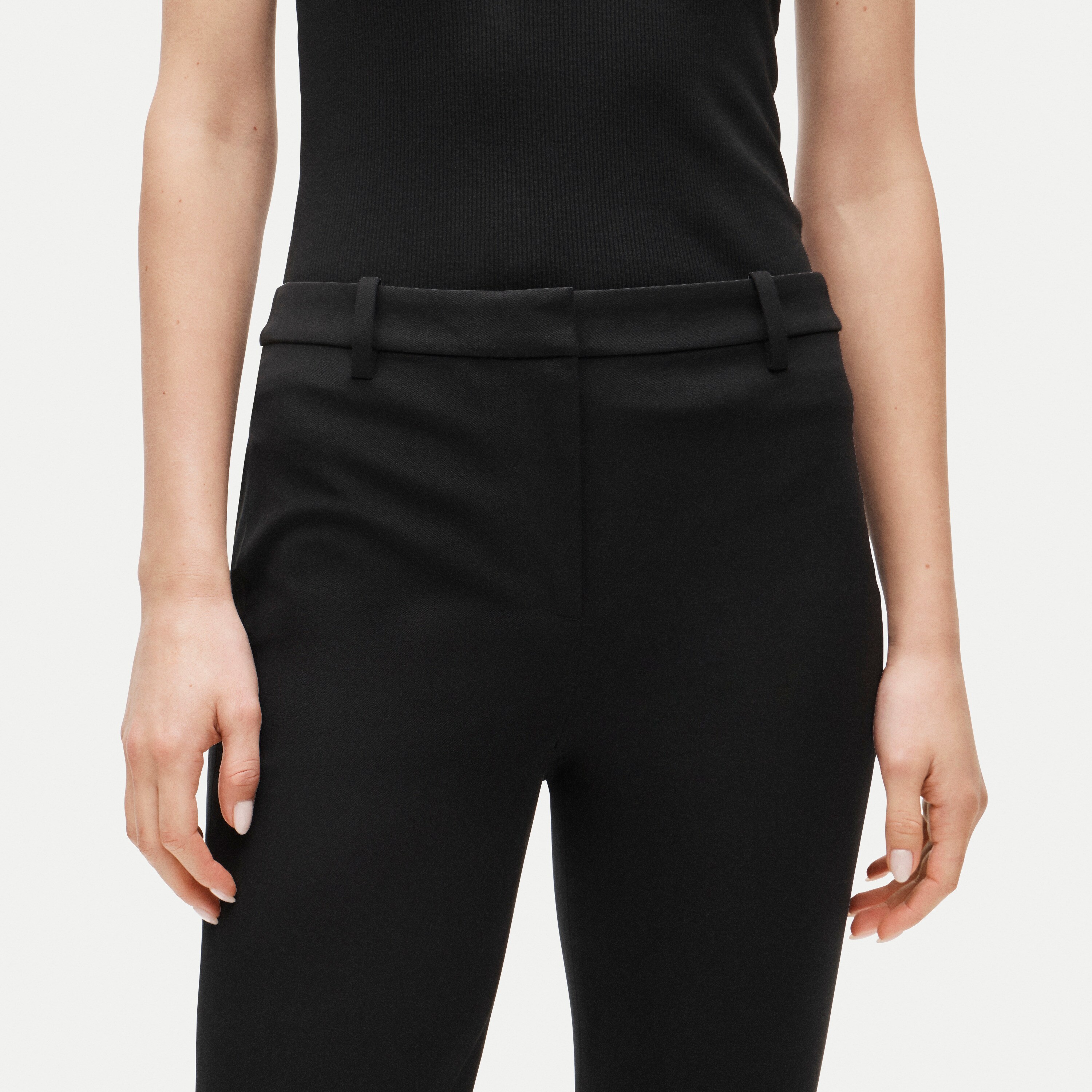 Café capri in bi-stretch cotton blend
