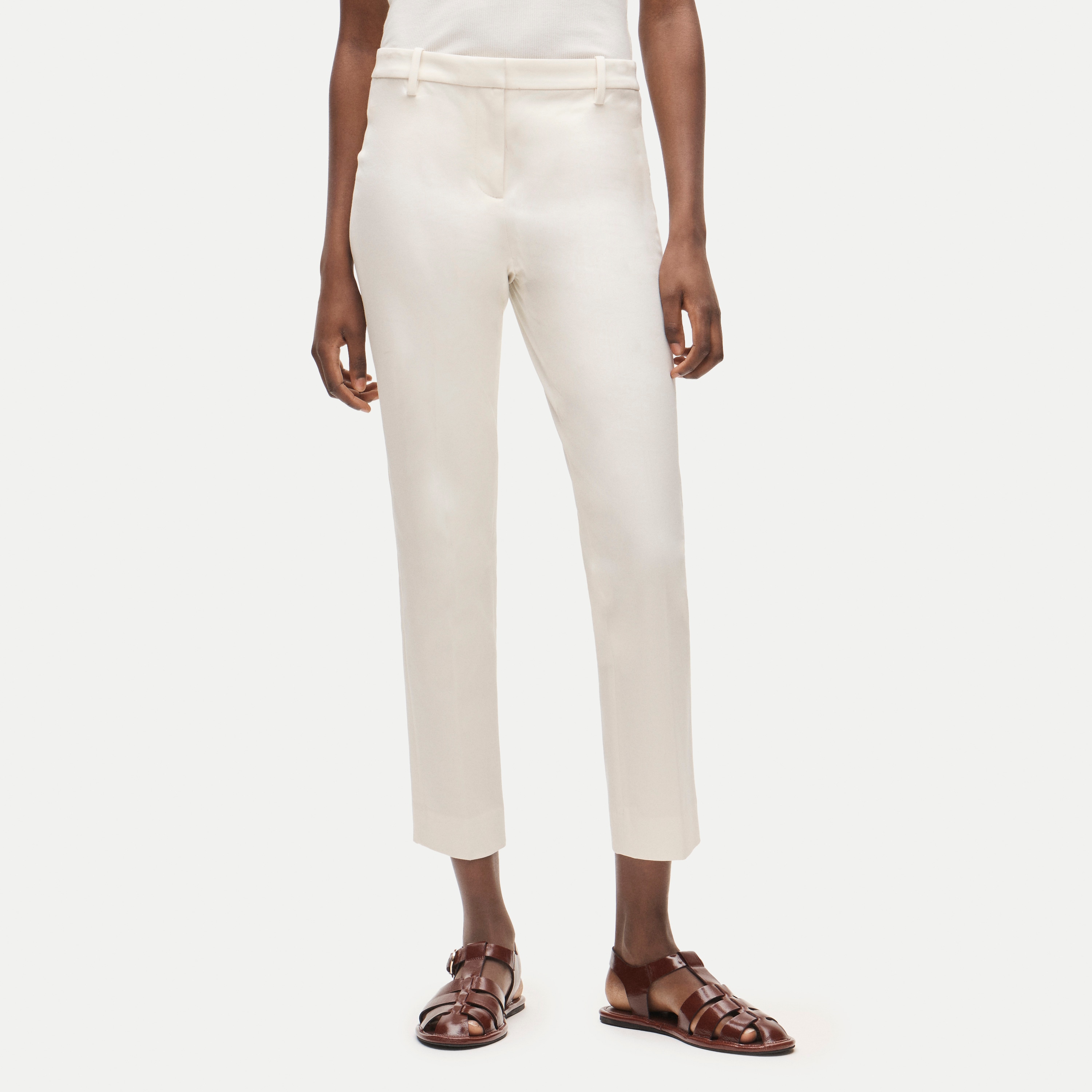 Cosmo Cropped Pant In Textured Satin For Women | J.Crew