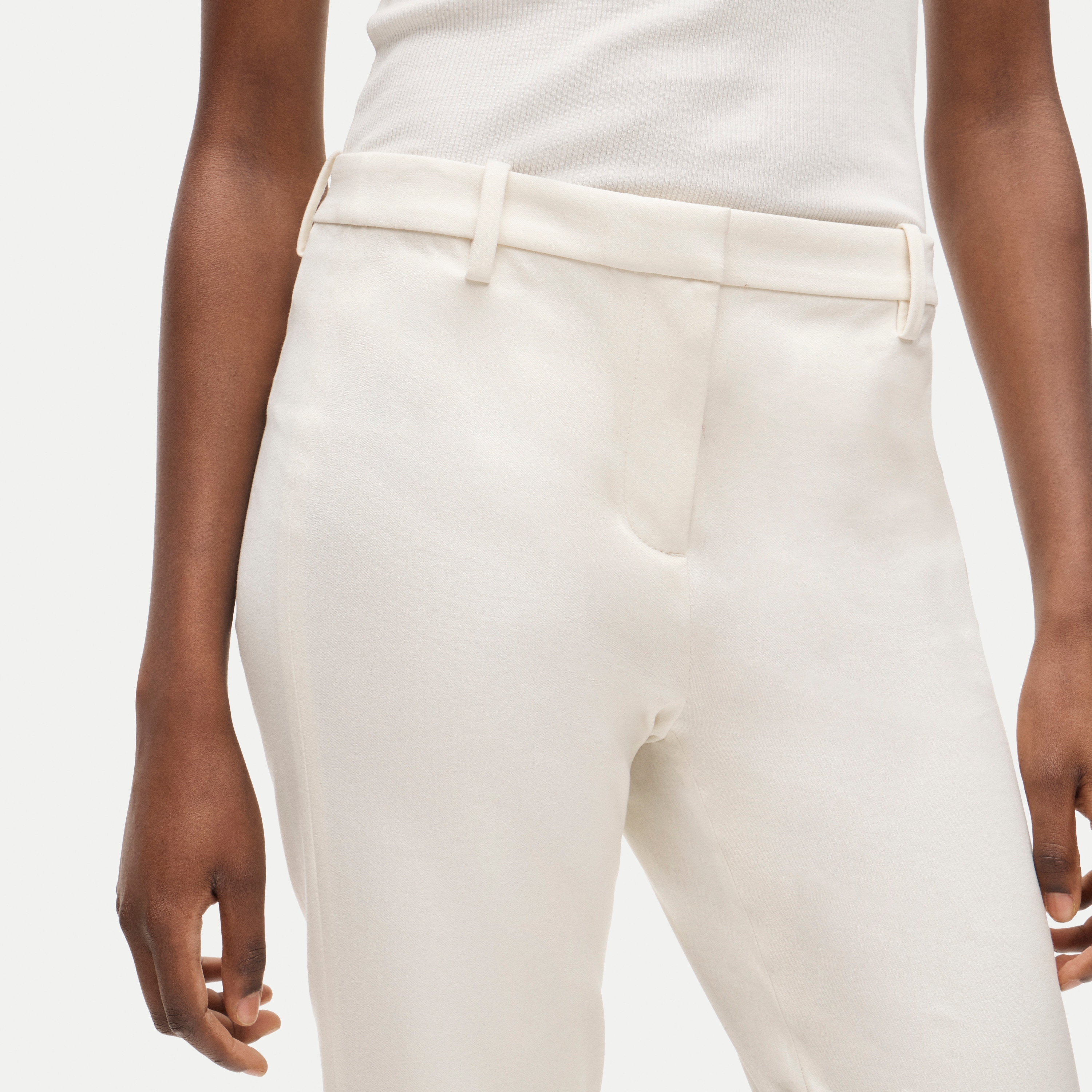 plus size ivory dress pants Crop Top Plus Size Ivory Dress Pants Women's Kenny Ivory Wide Leg Cropped  Pants In Size