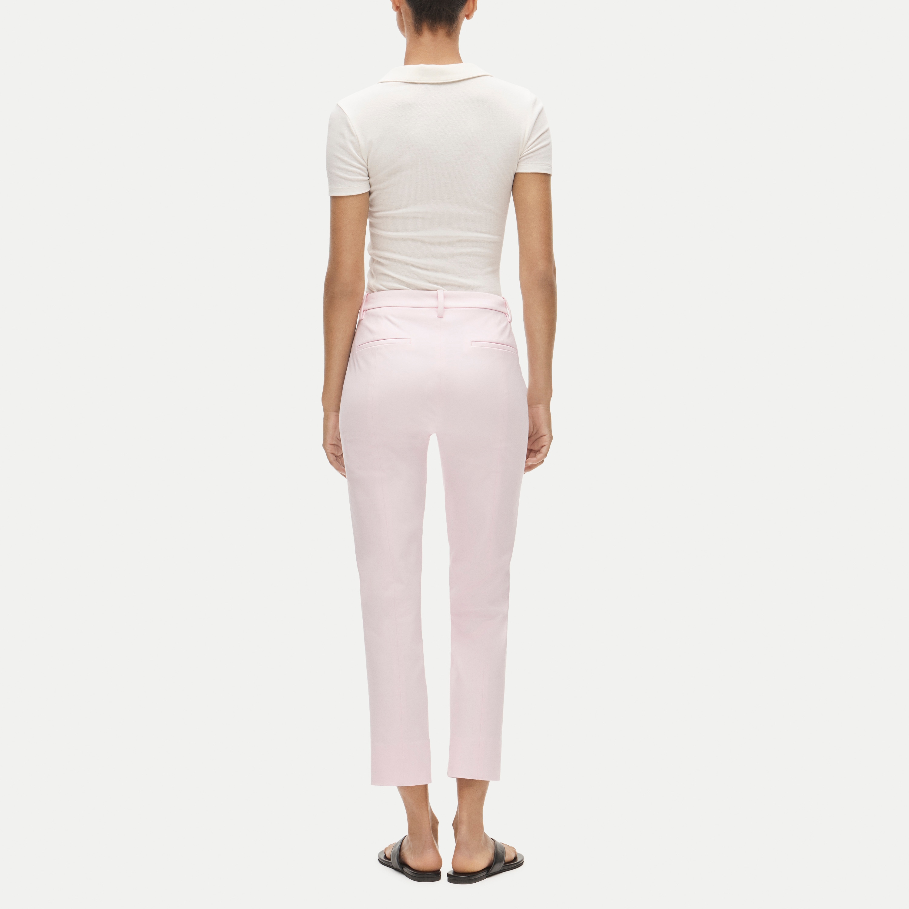 Cosmo Cropped Pant In Textured Satin For Women | J.Crew