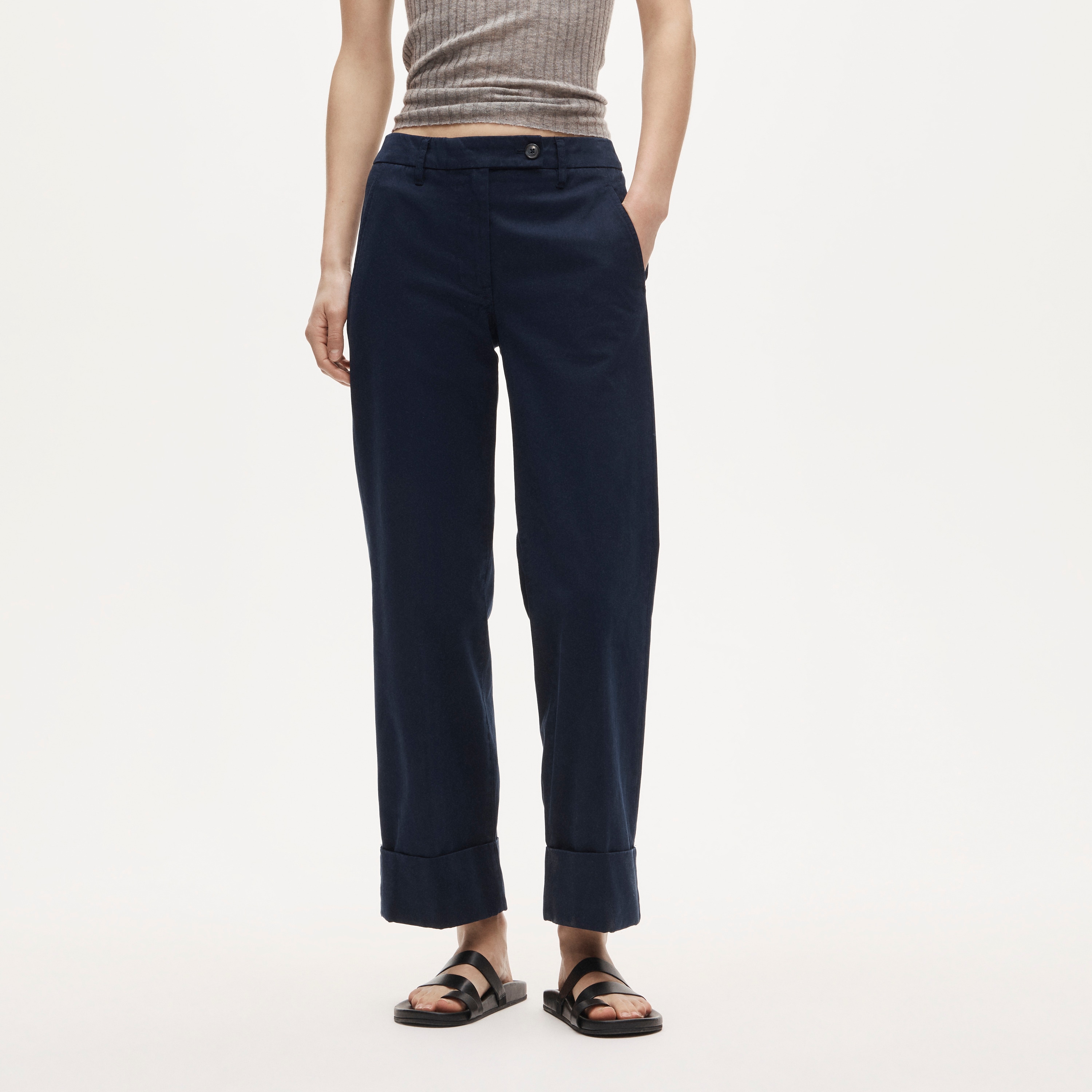 Cuffed chino pant