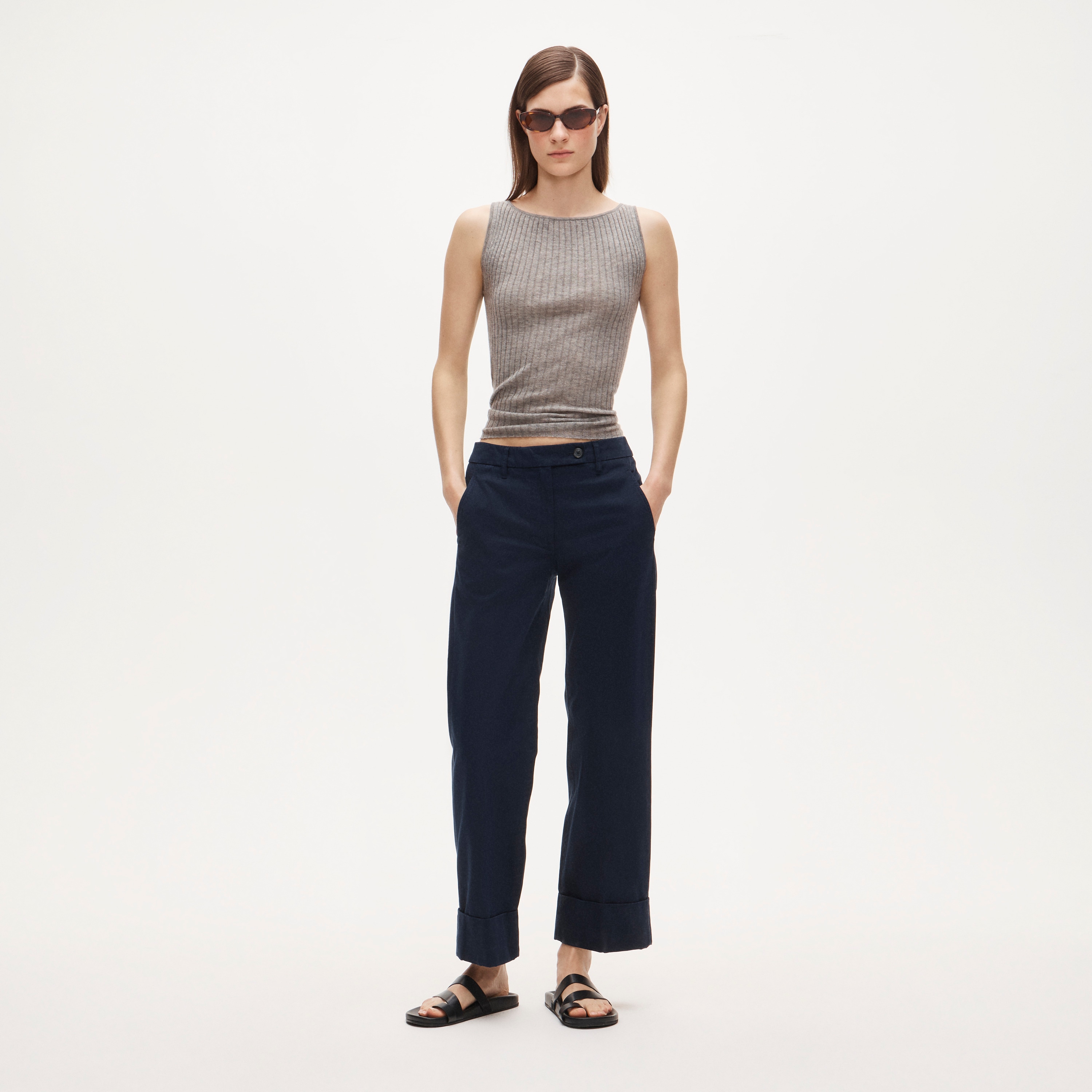 Cuffed chino pant