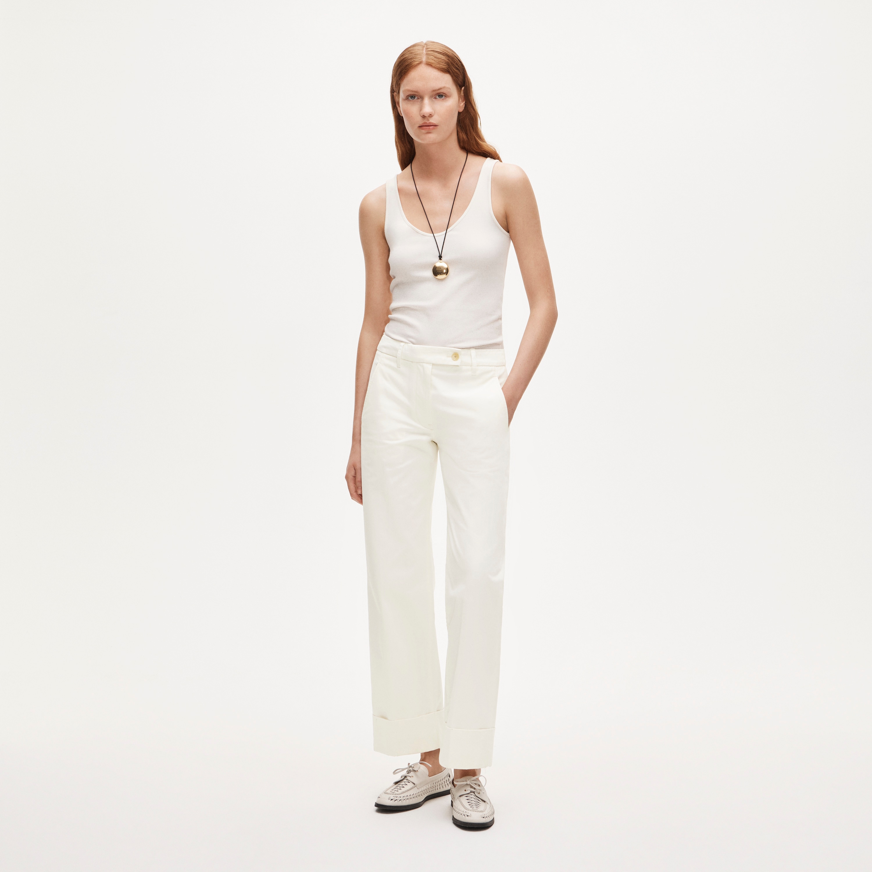 Cuffed chino pant