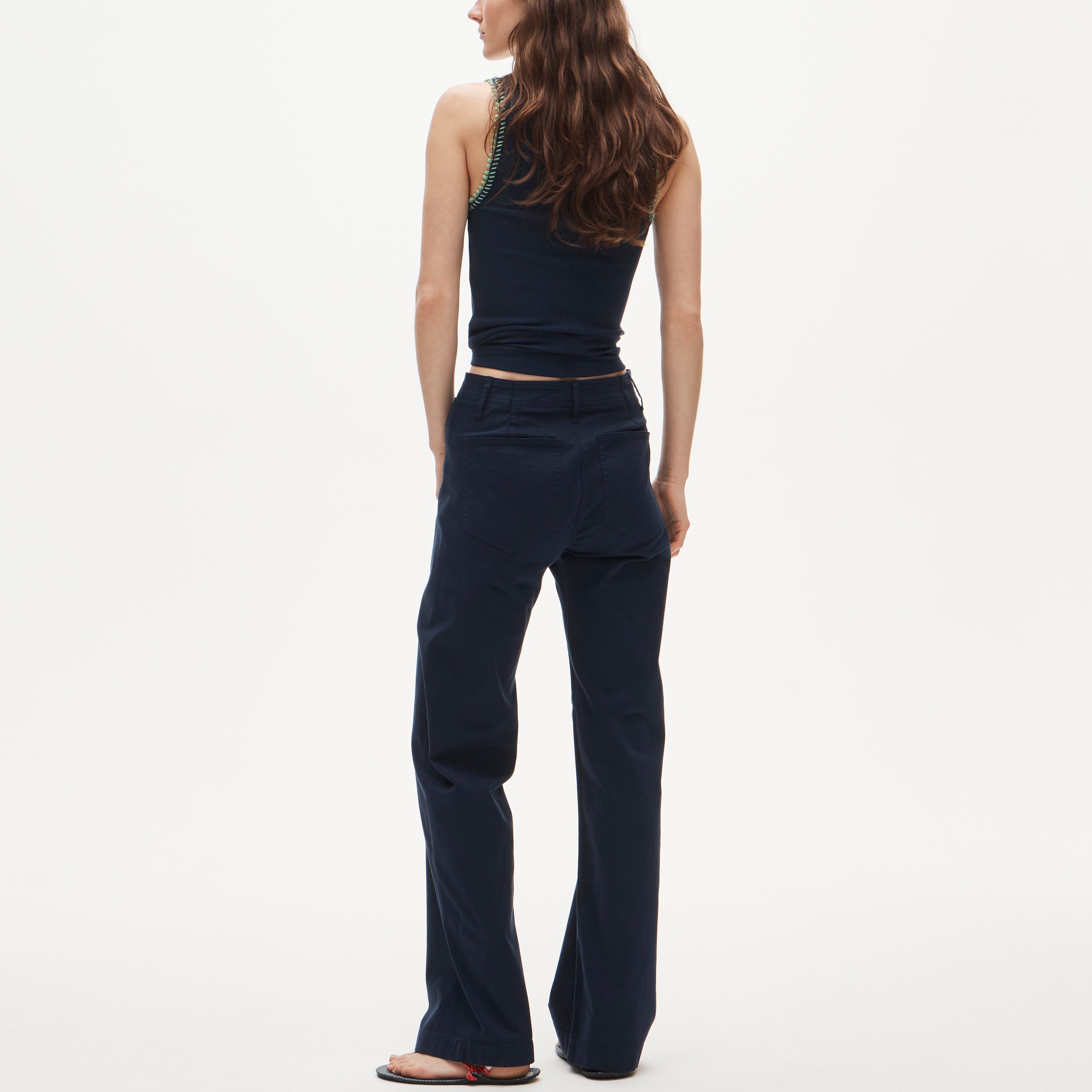 Wide-leg trouser in chino - image 5