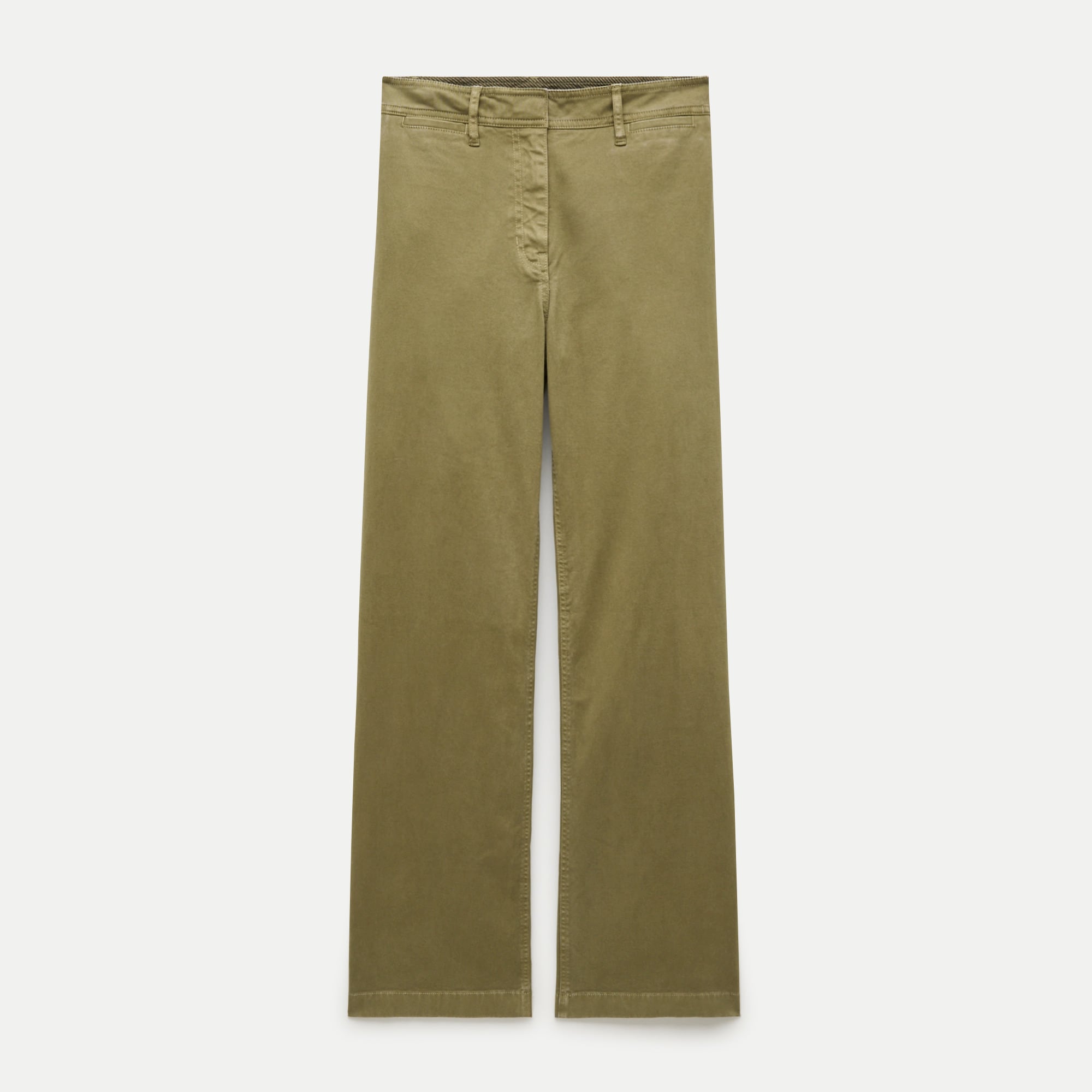 Wide-leg trouser in chino