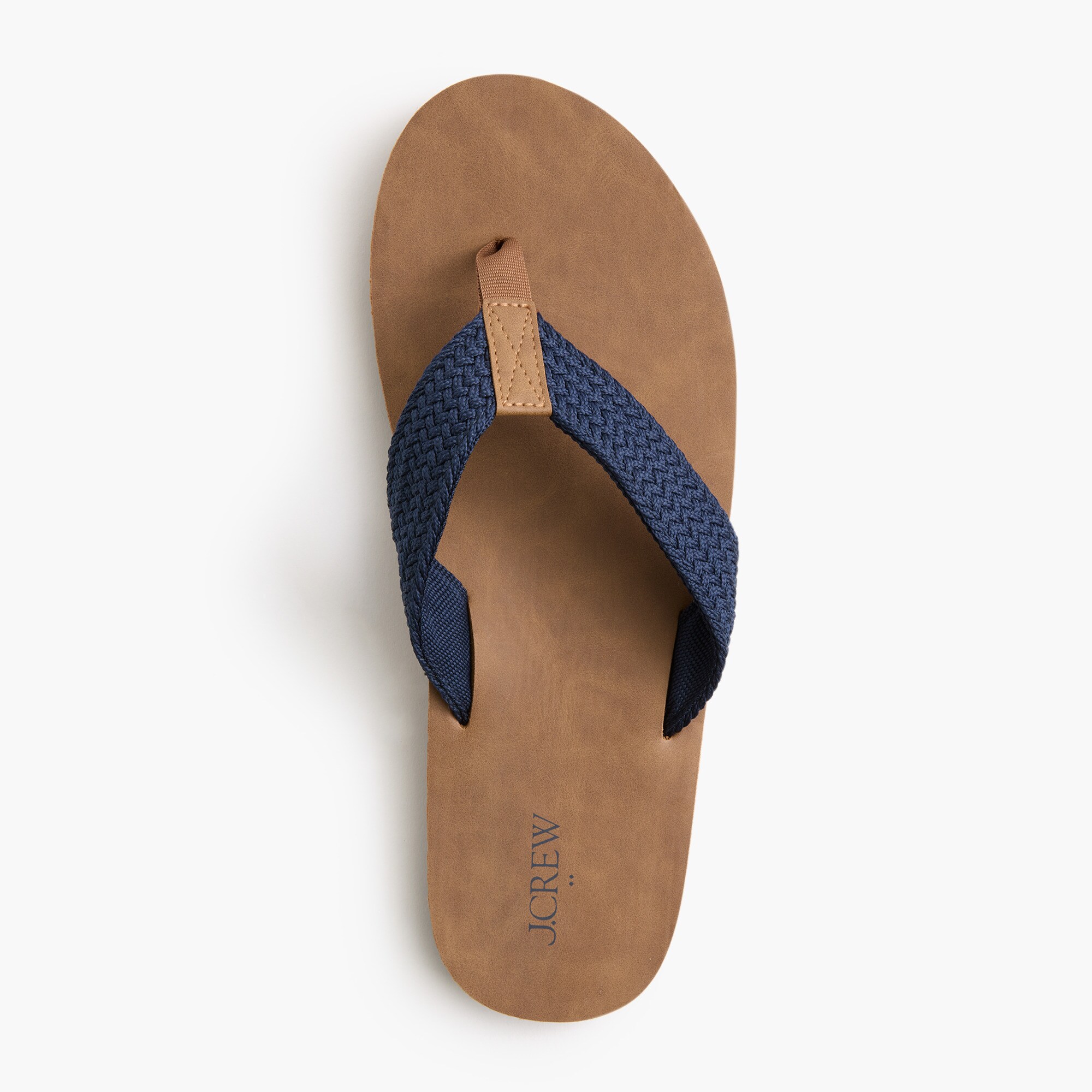 Double-layer woven flip-flops