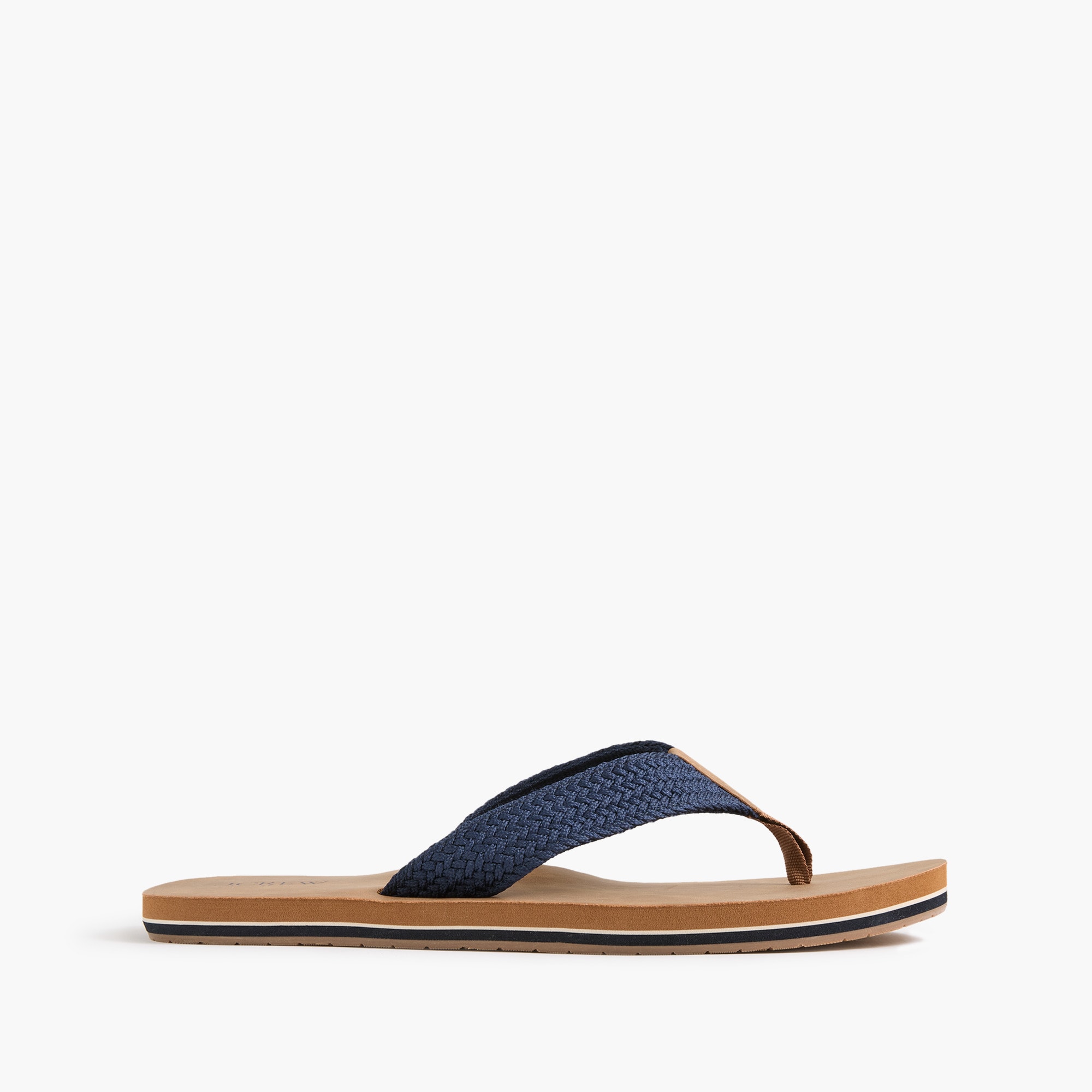 Double-layer woven flip-flops