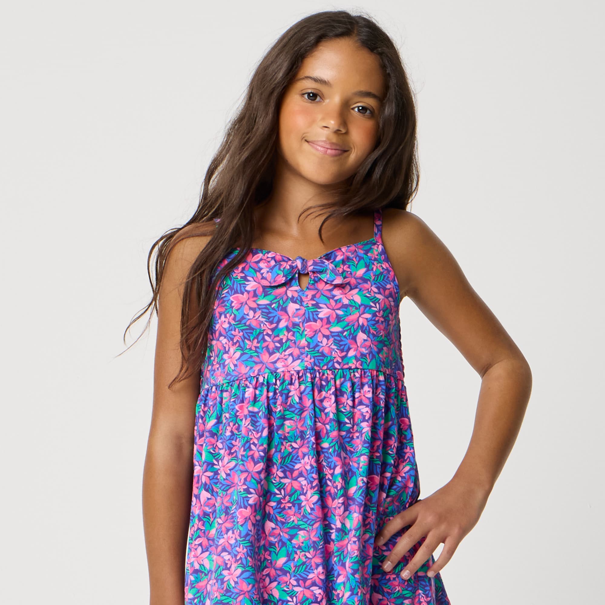 Girls' tropical dress