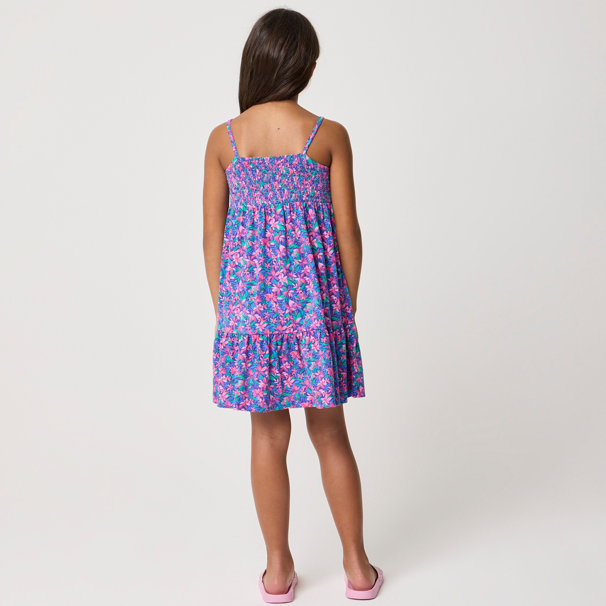 Girls' tropical dress