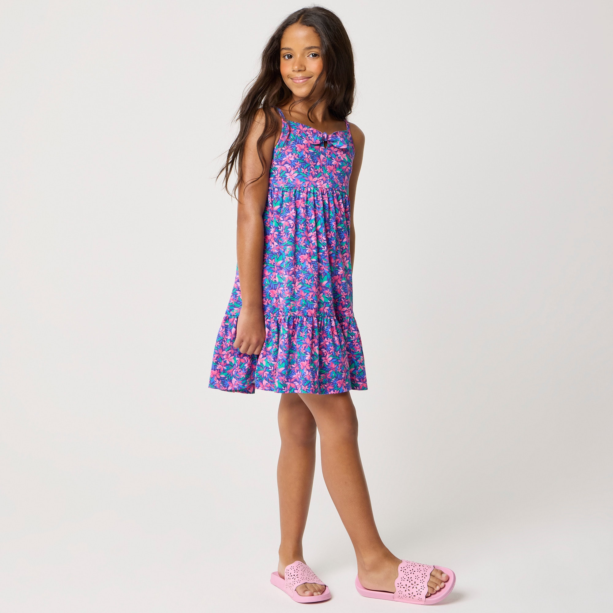 Girls' tropical dress