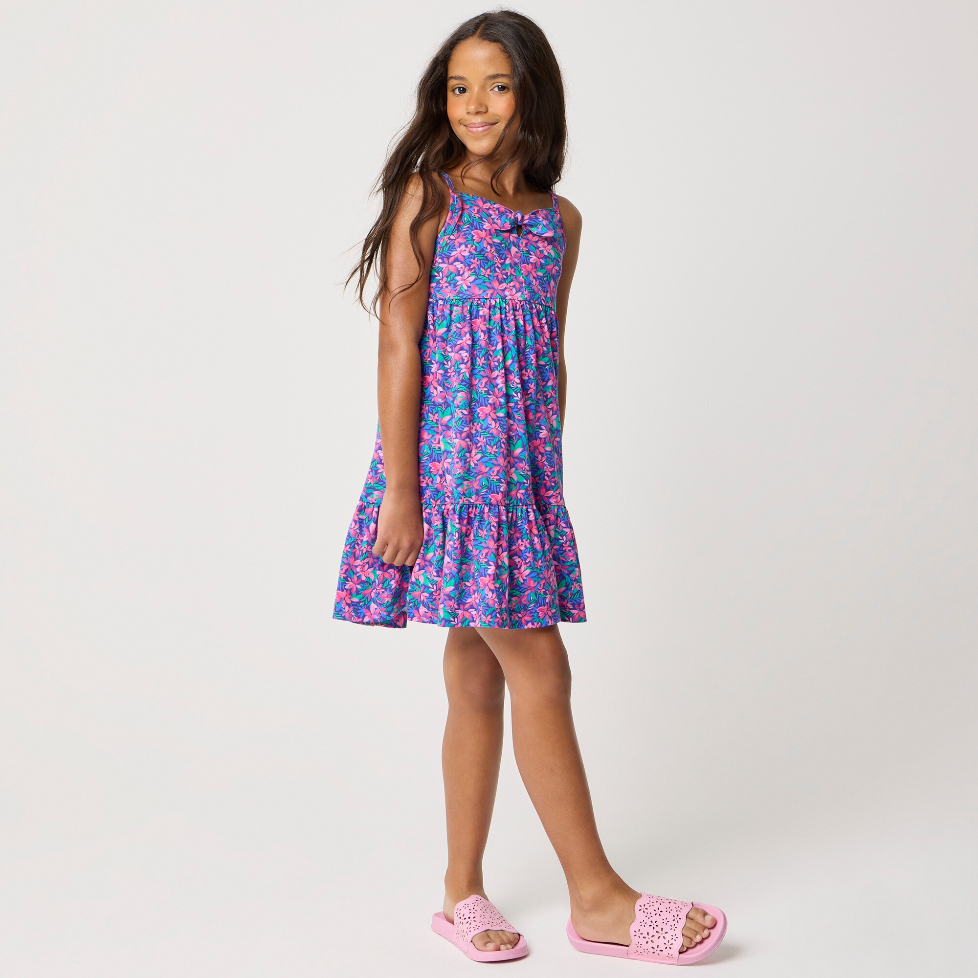 Girls' tropical dress