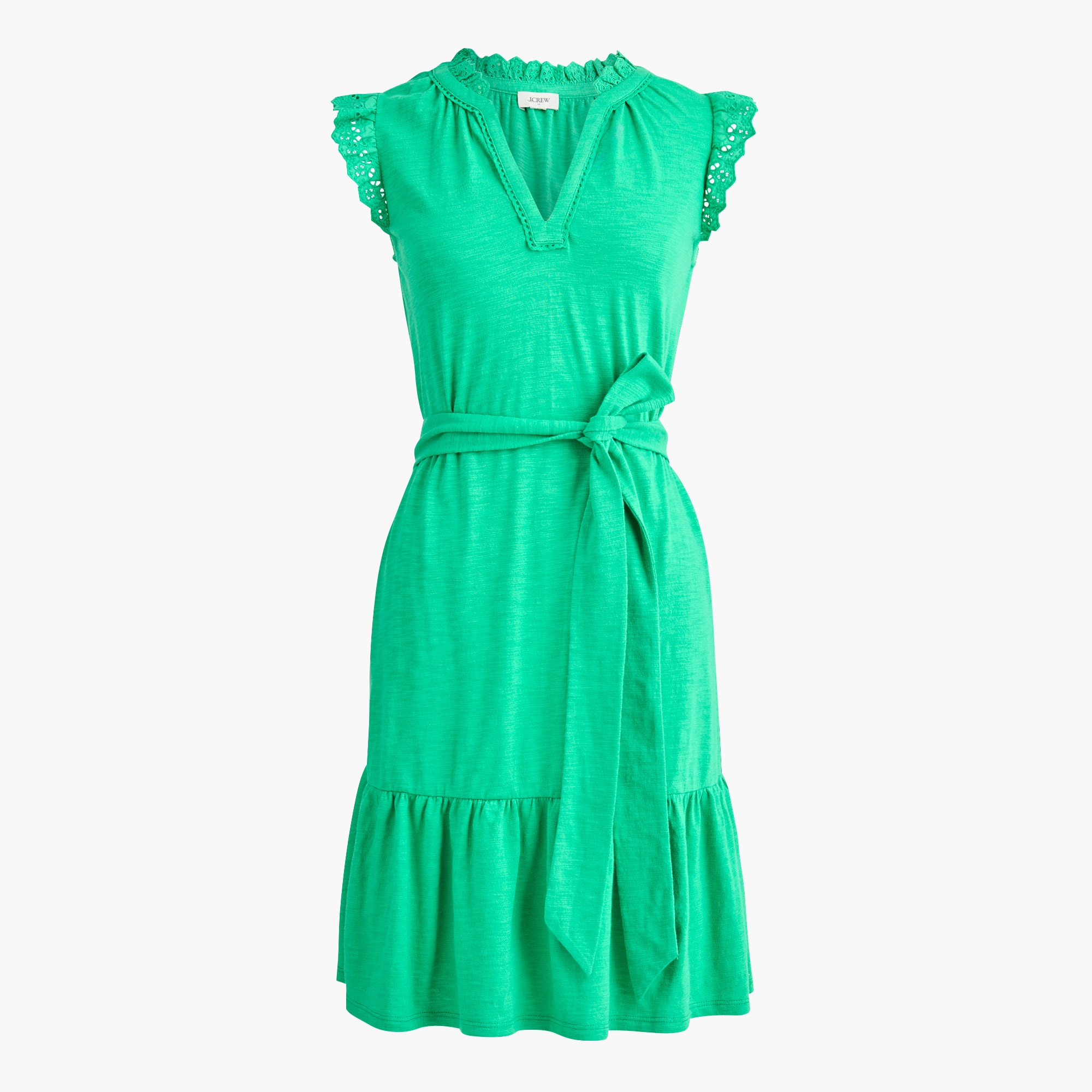 women's tiered knit mini dress j.crew factory Knit Broken-in Jersey Tiered Mini Dress For Women
