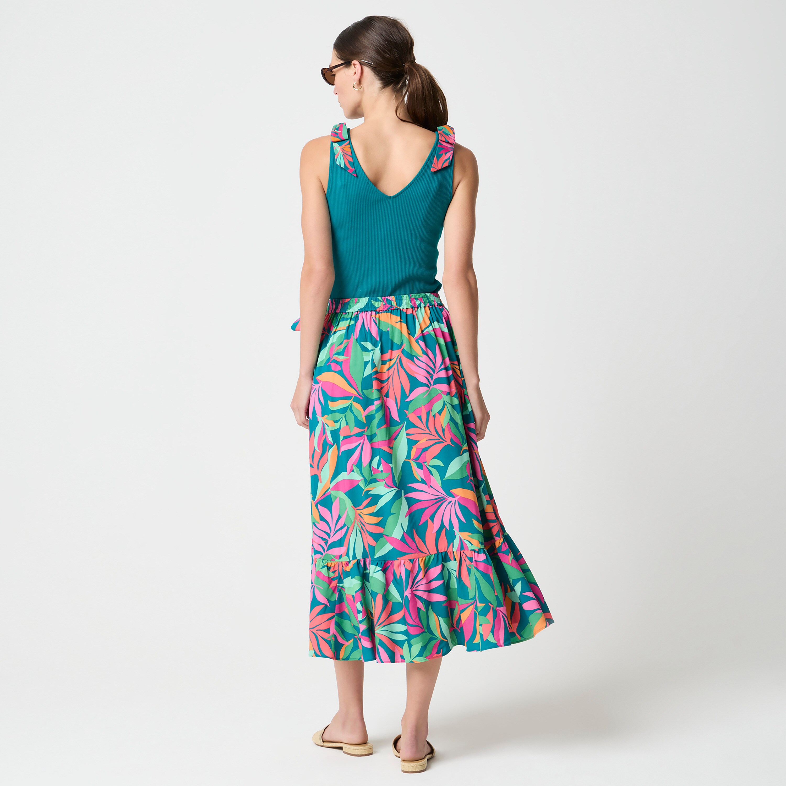 Midi wrap skirt