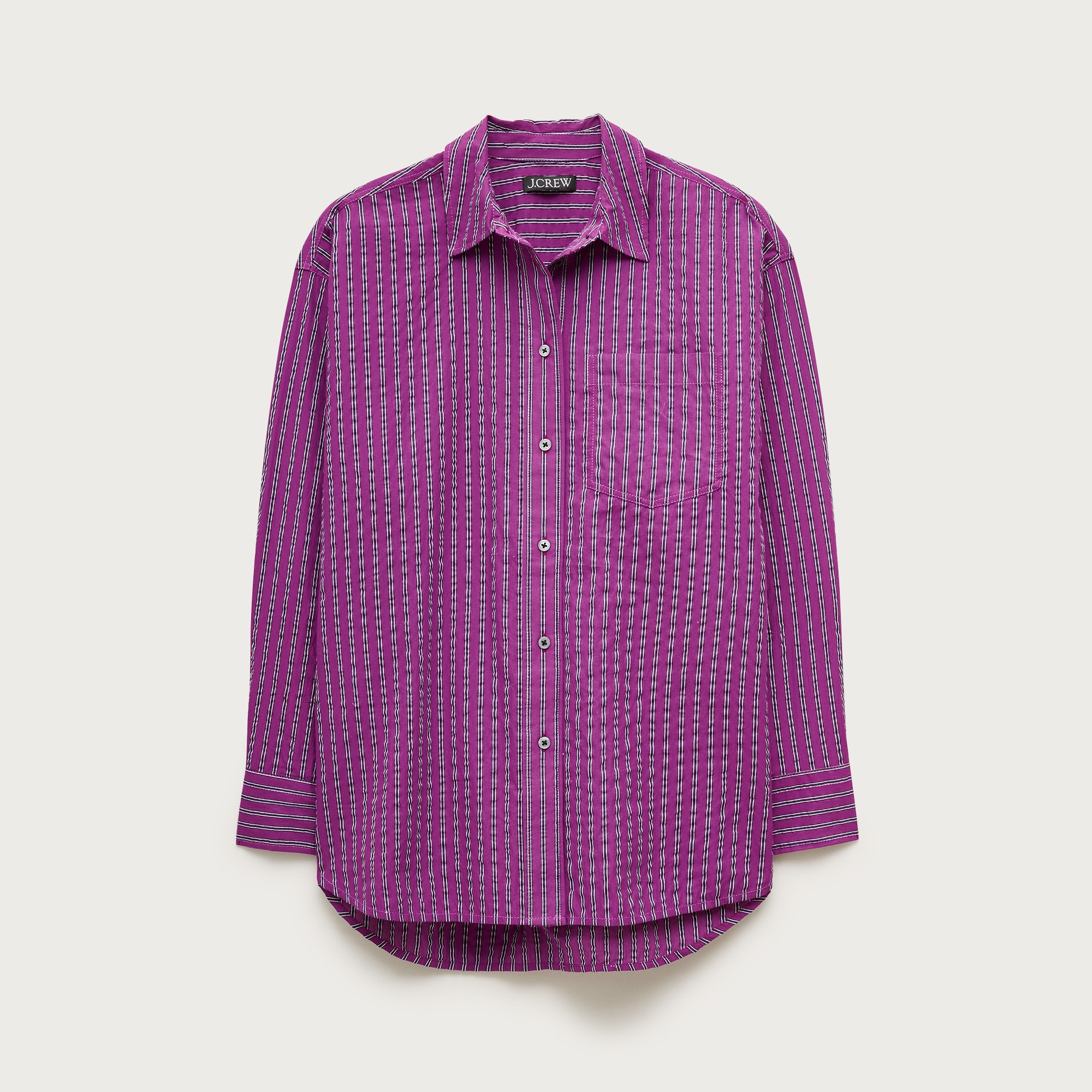 Étienne oversized shirt in dobby stripe from J.Crew - $128