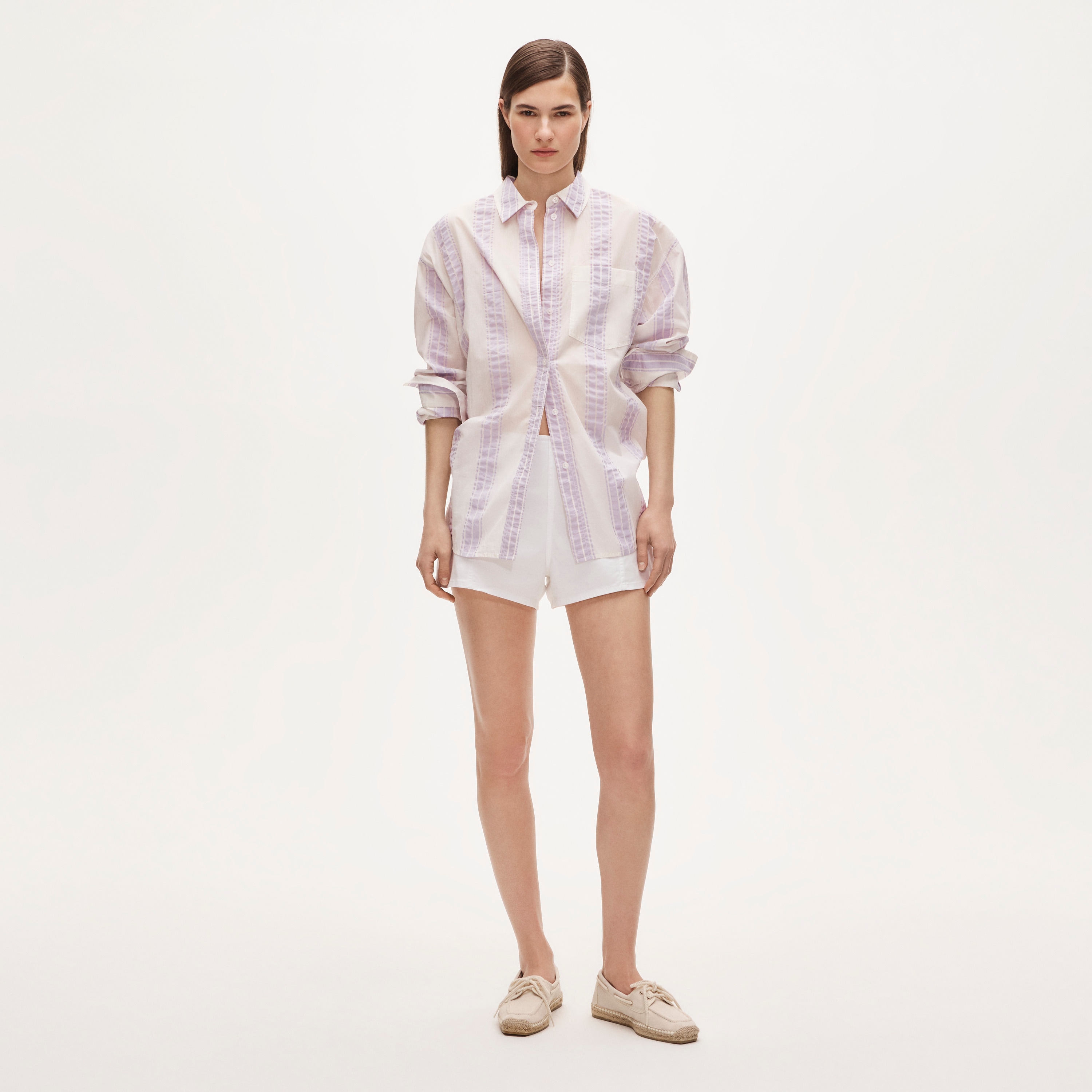 Étienne oversized shirt in dobby stripe