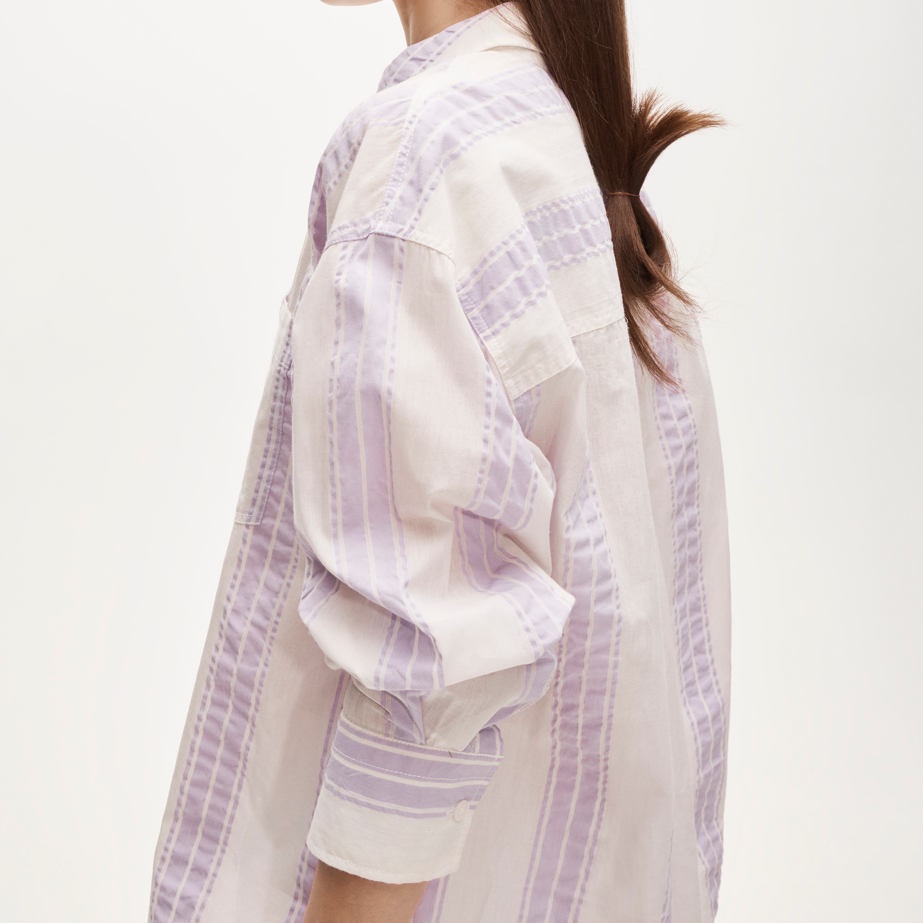 Étienne oversized shirt in dobby stripe