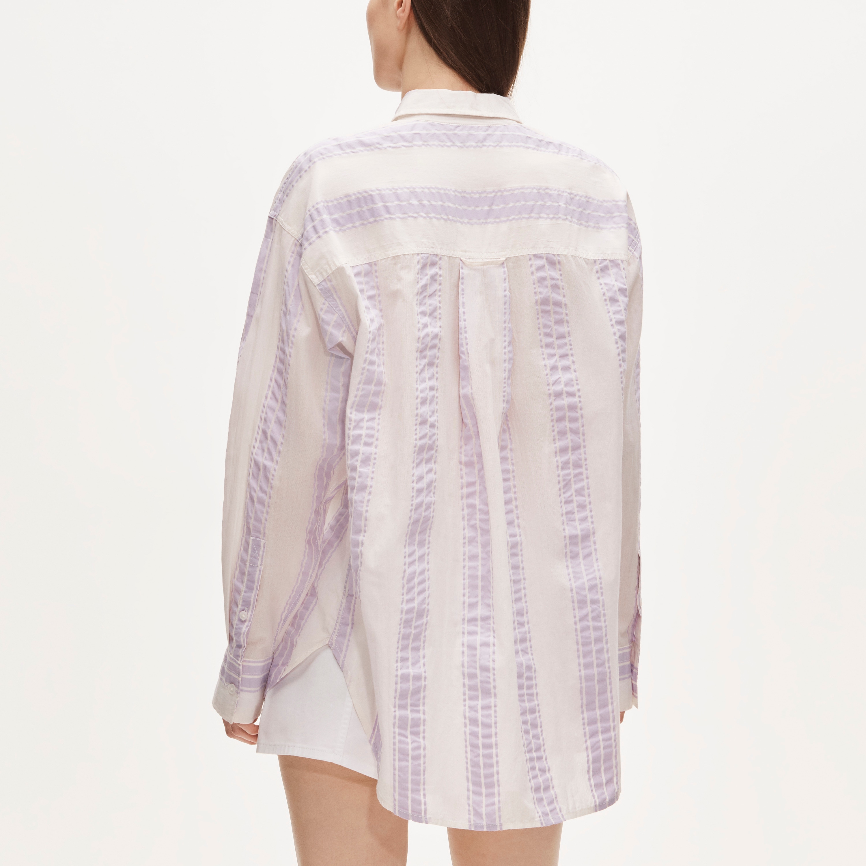 Étienne oversized shirt in dobby stripe