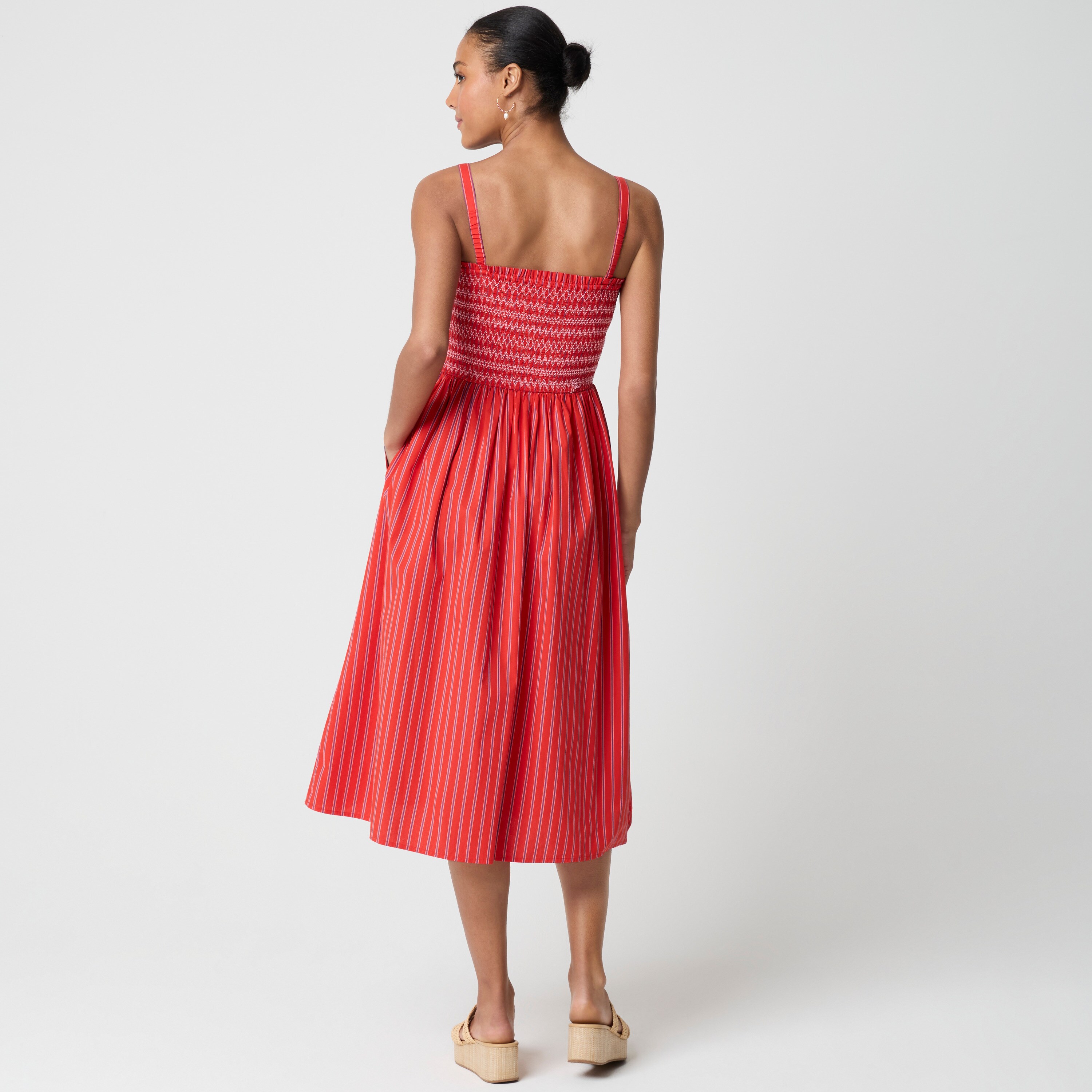 red j crew dress Eyelet Lace Short Sleeve Collection Flutter-sleeve Maxi Dress In