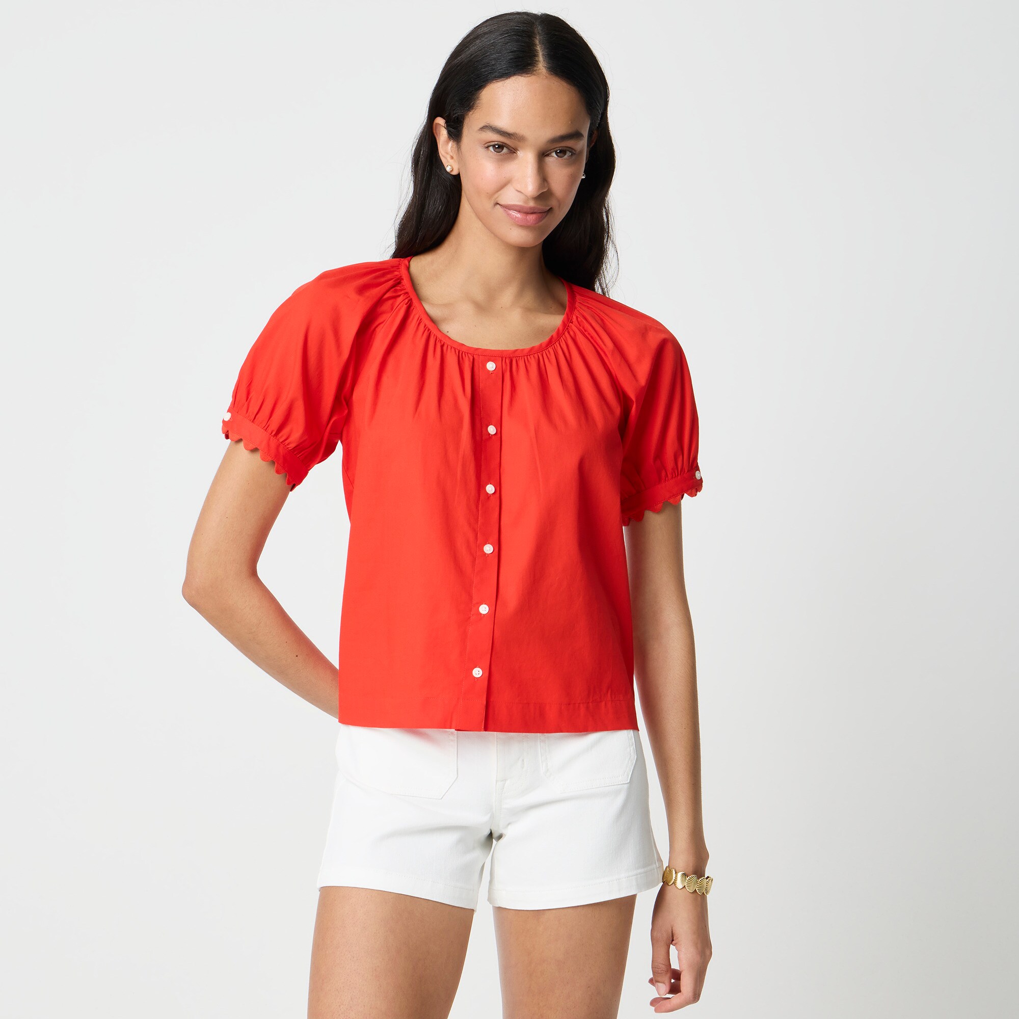 Short-sleeve button-up shirt