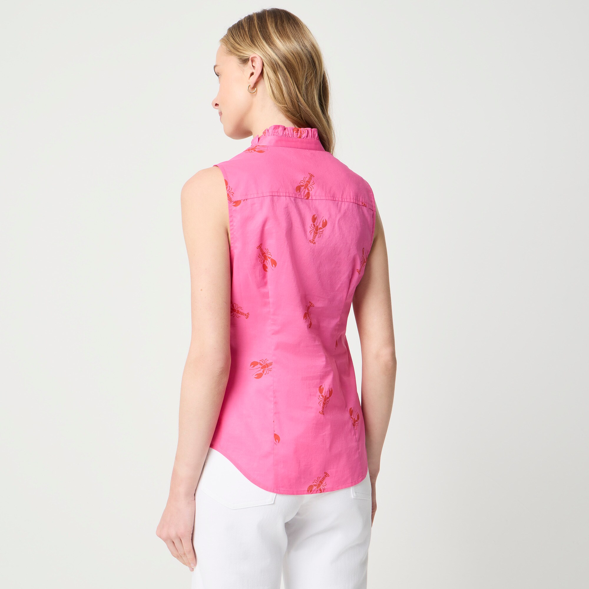 Ruffle-front top