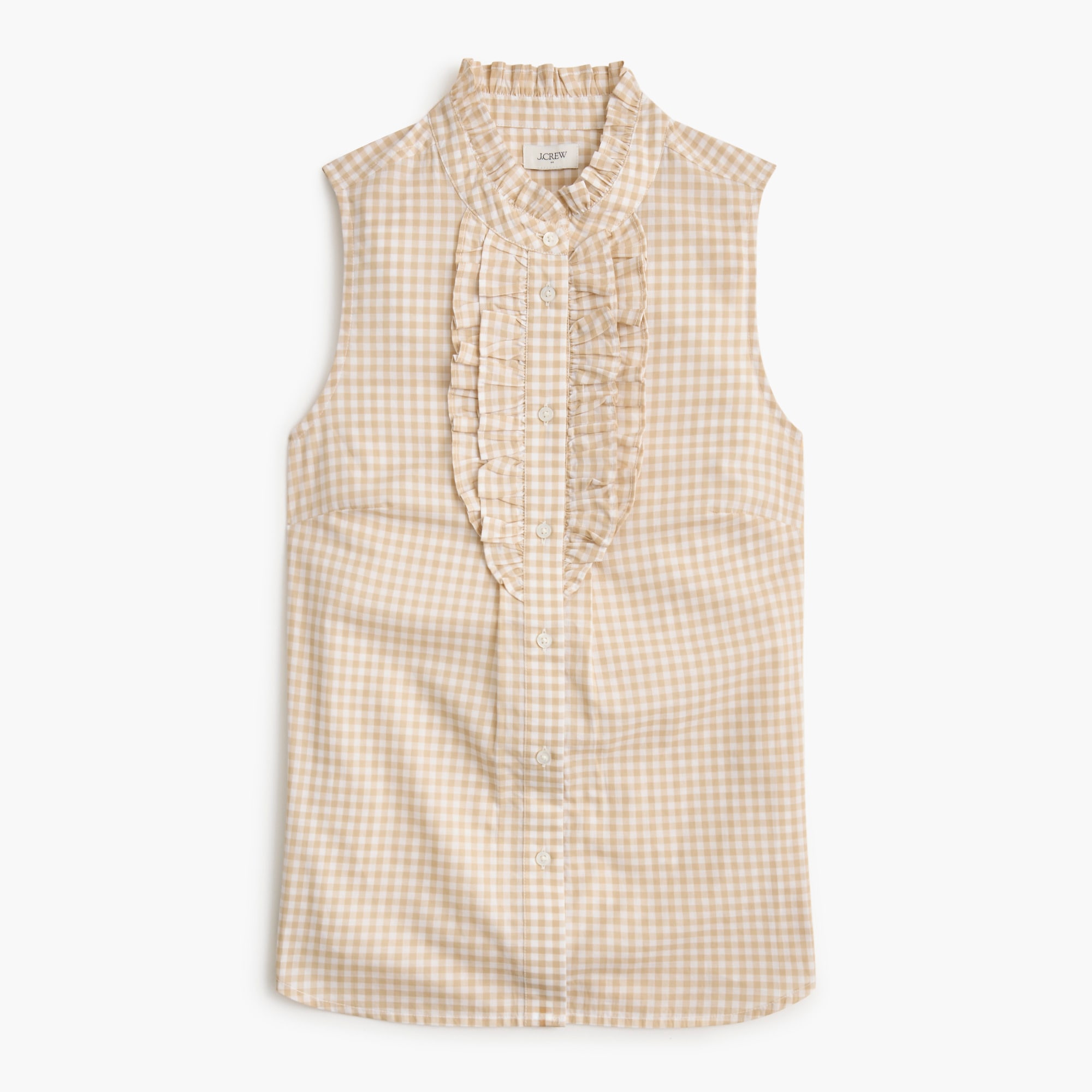 Ruffle-front top