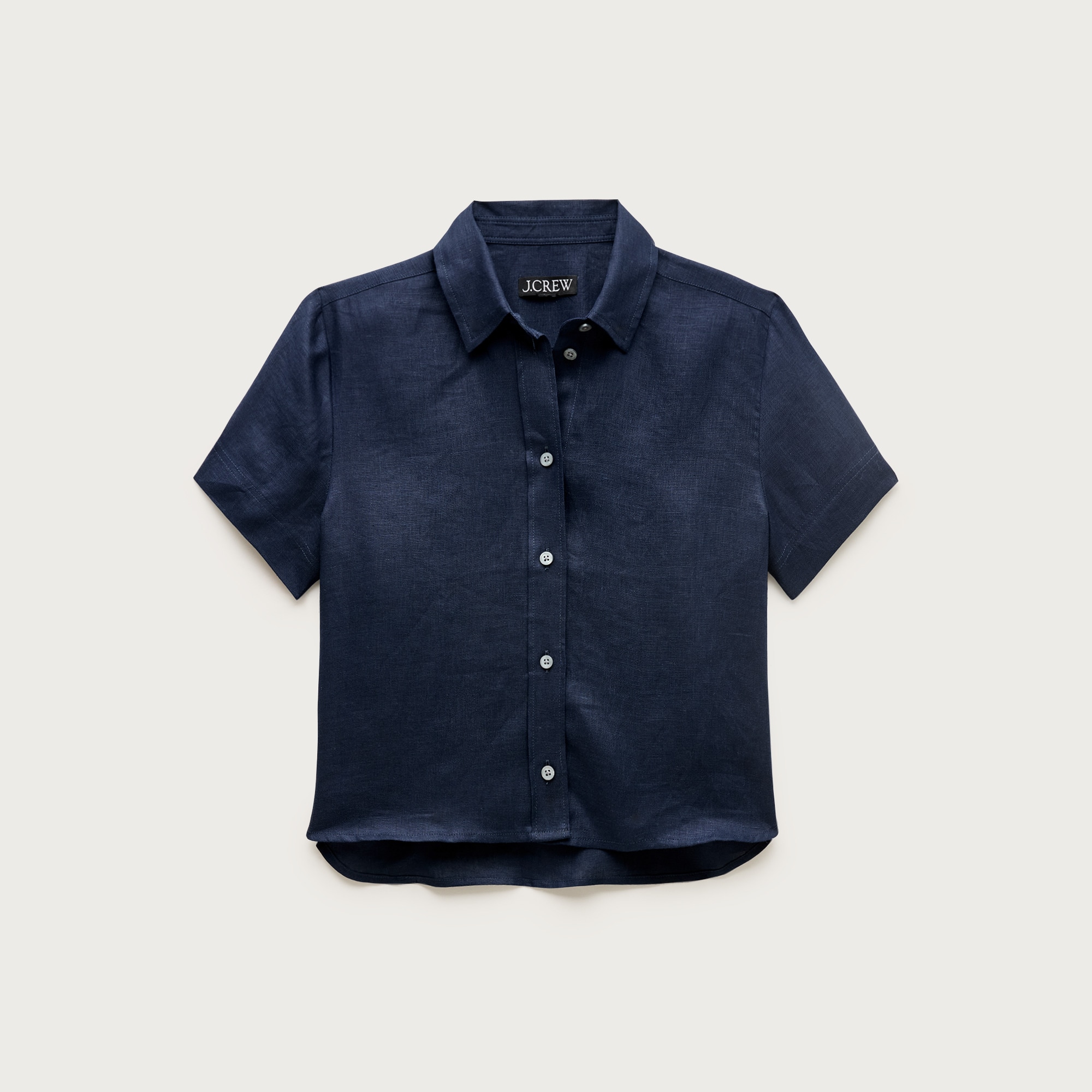 Gamine Button-down Shirt In Linen For Women | J.Crew