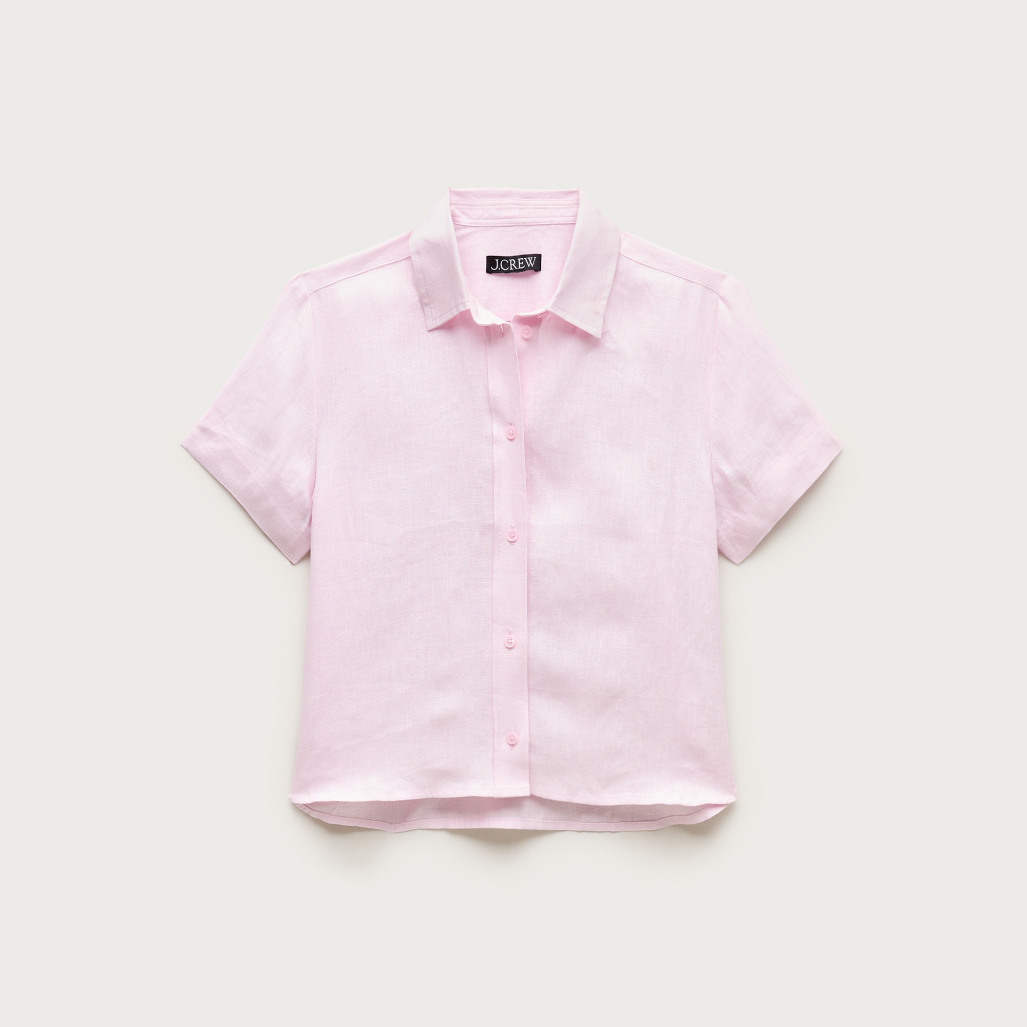 Gamine button-down shirt in linen - image 2