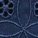 Gamine button-down shirt in eyelet NAVY