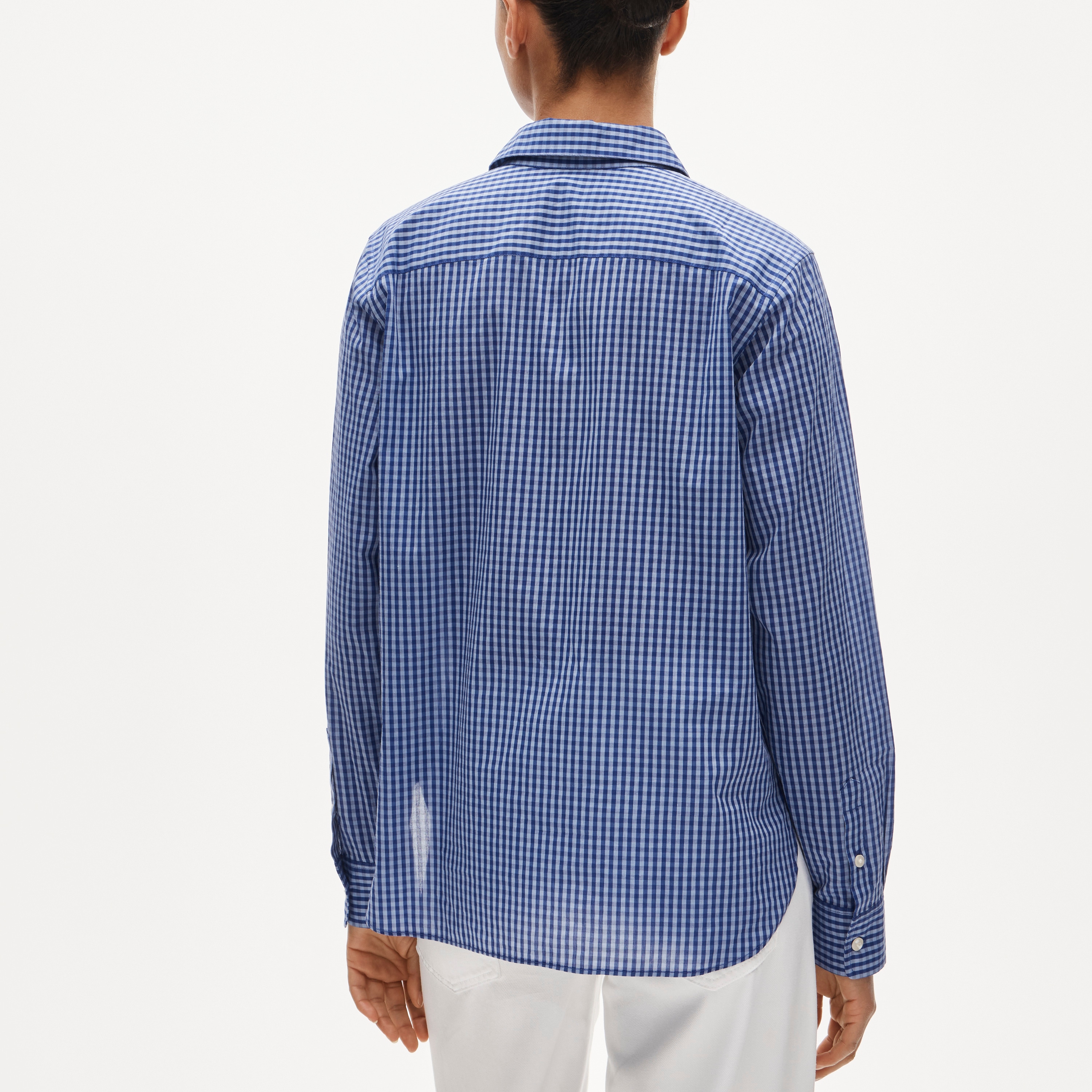 Jules classic-fit shirt in gingham sateen - image 5