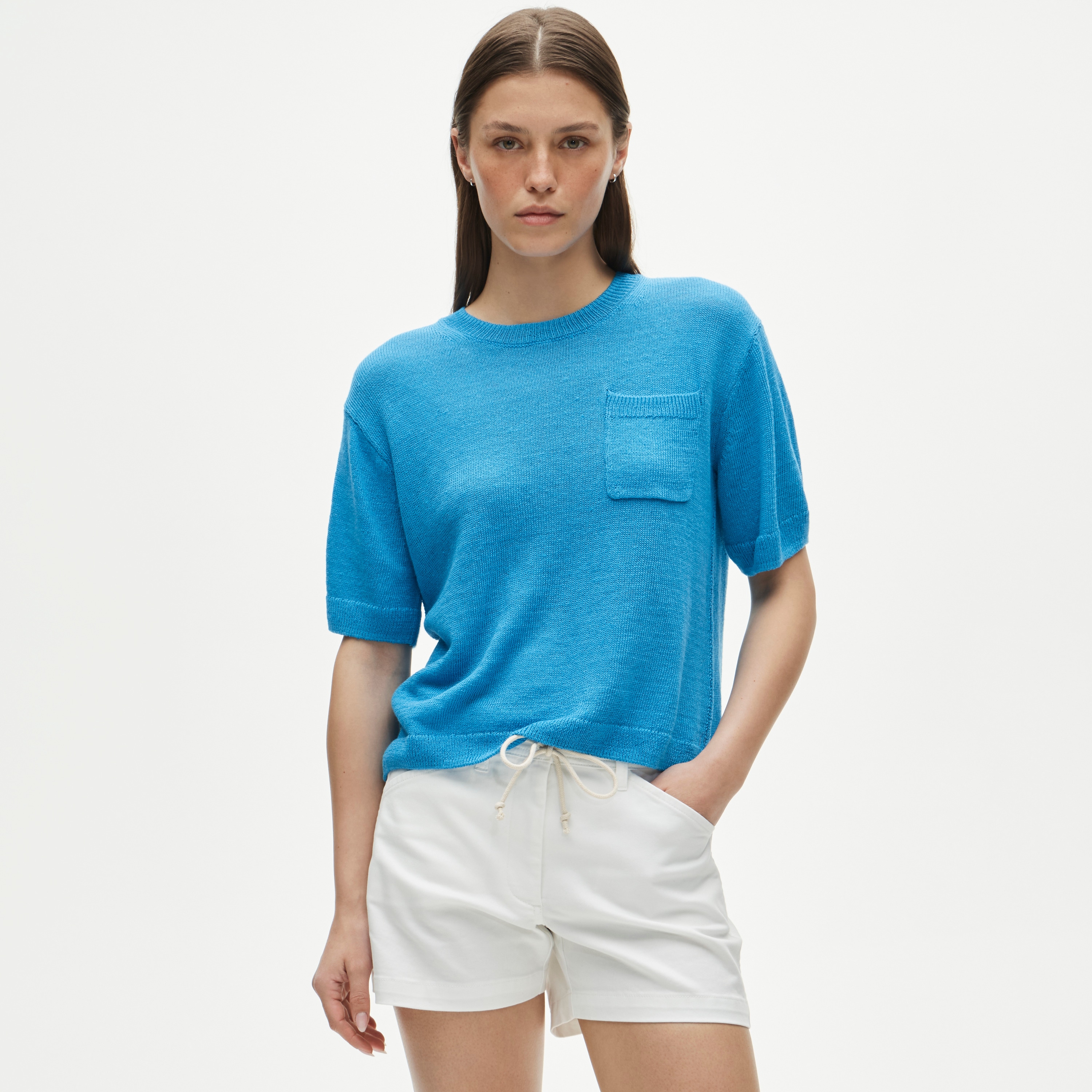 4" drawstring chino short - image 3