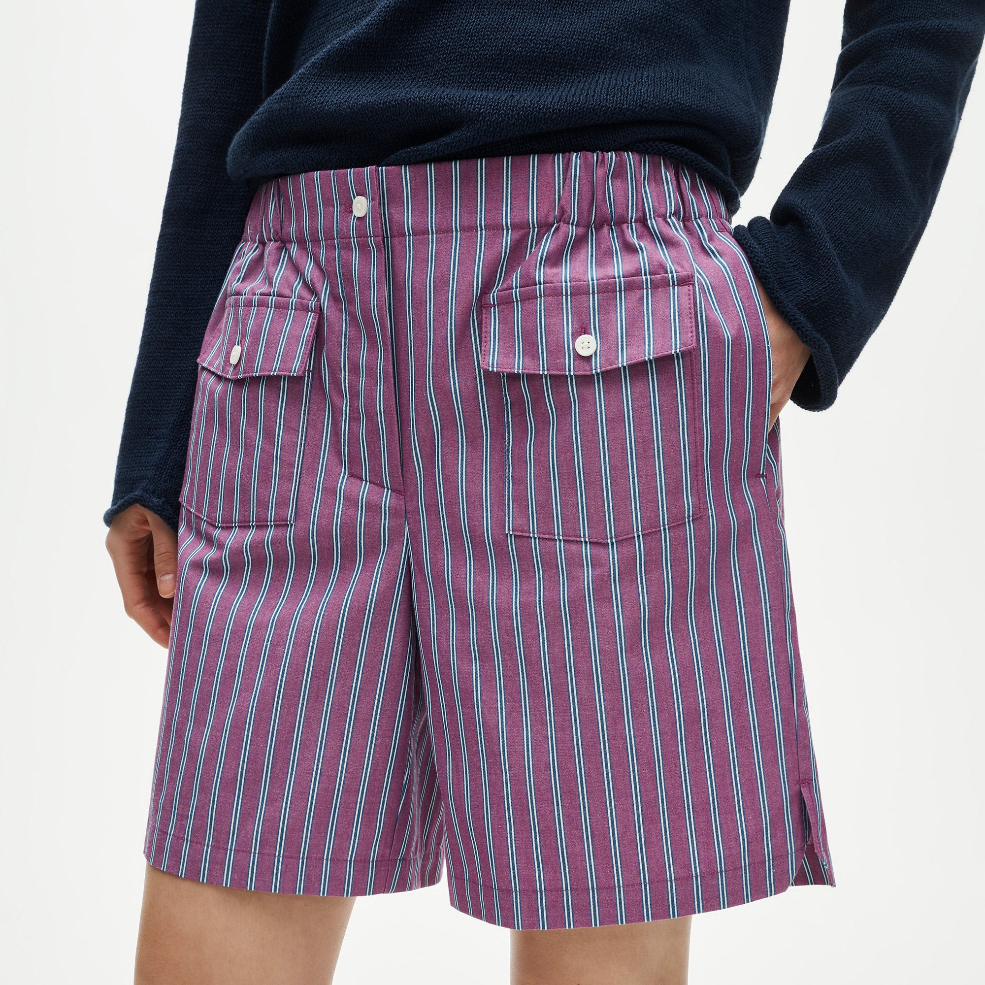 Long boxer short in oxford stripe - image 4