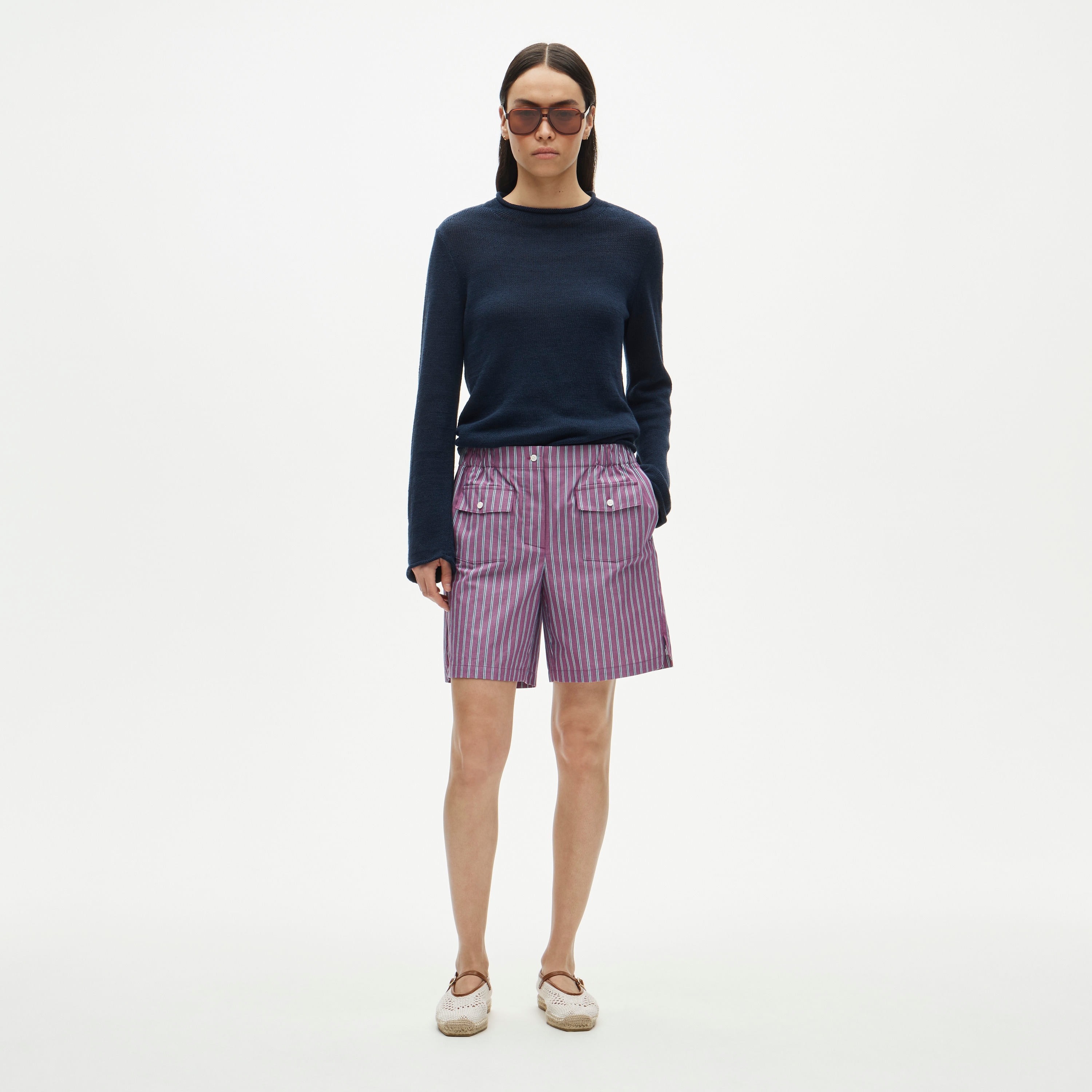 Long boxer short in oxford stripe - image 2