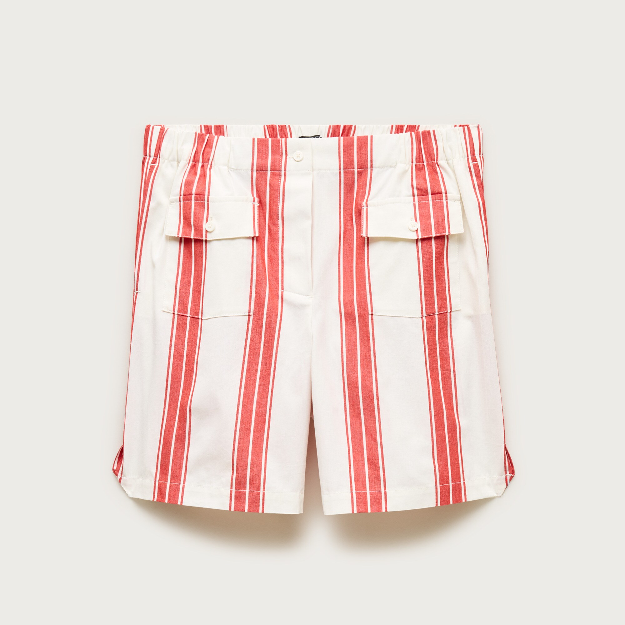 Long boxer short in oxford stripe