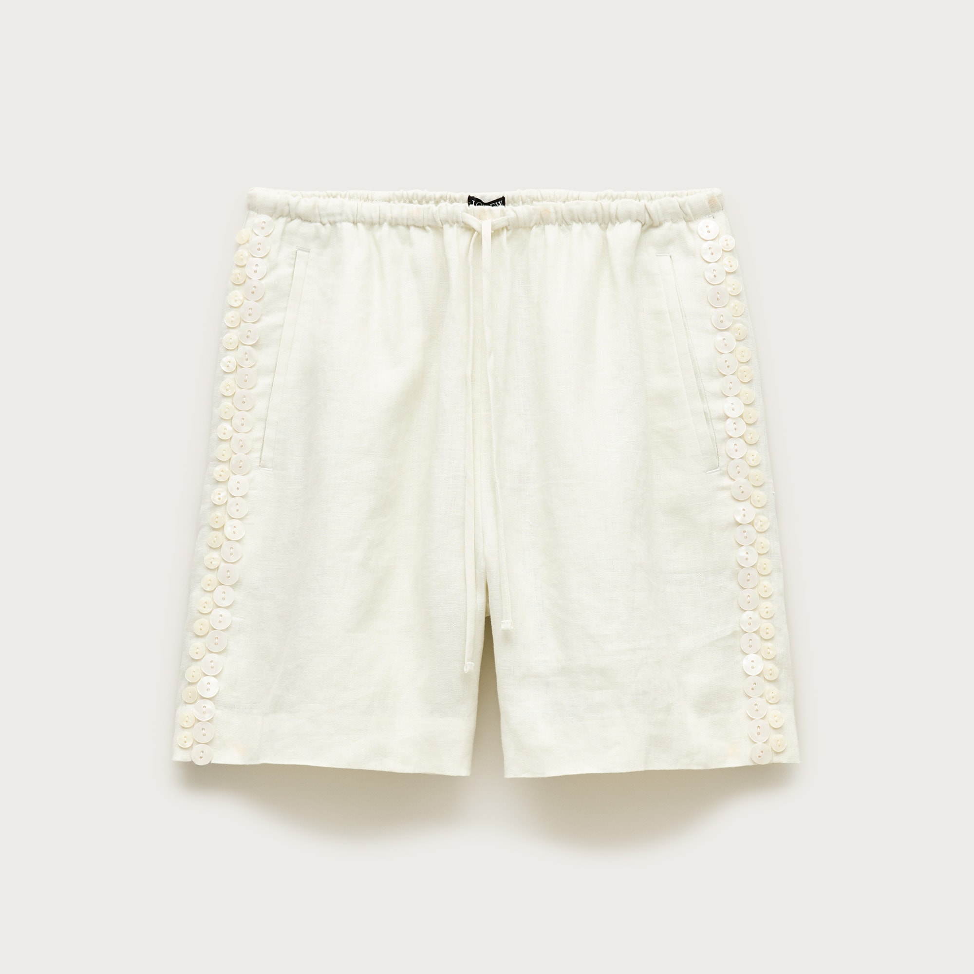 Cosmo shell-trim short in linen from J.Crew - $145