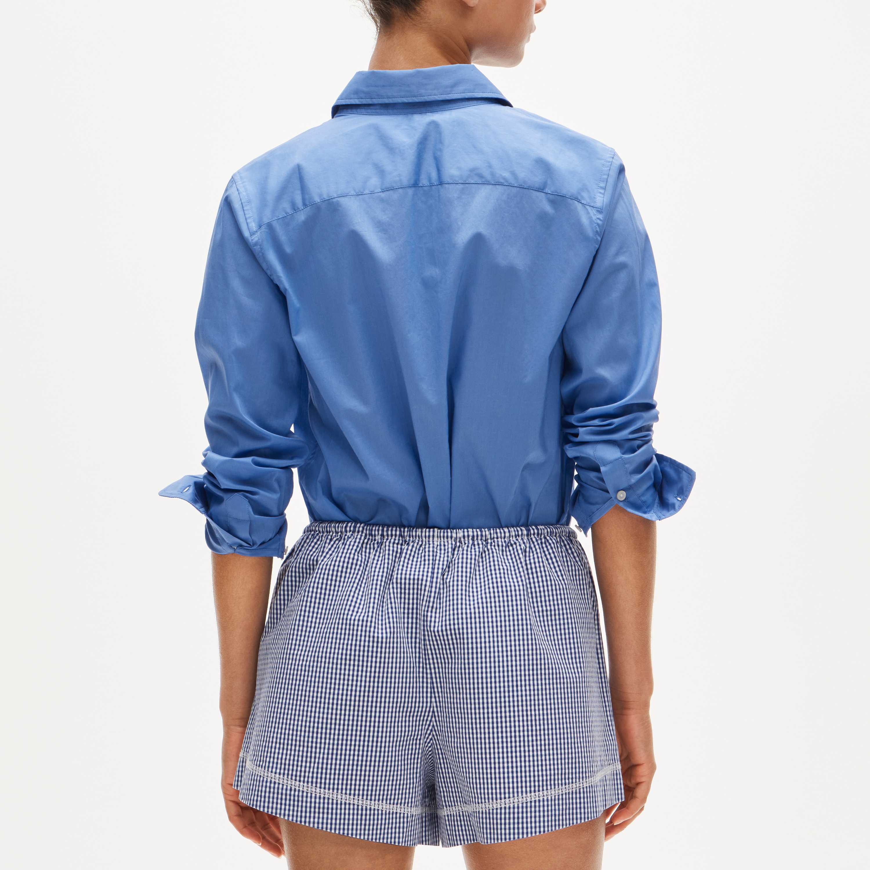 J.Crew Women's Cruise drawstring short in gingham cotton poplin (Size XX-Large)