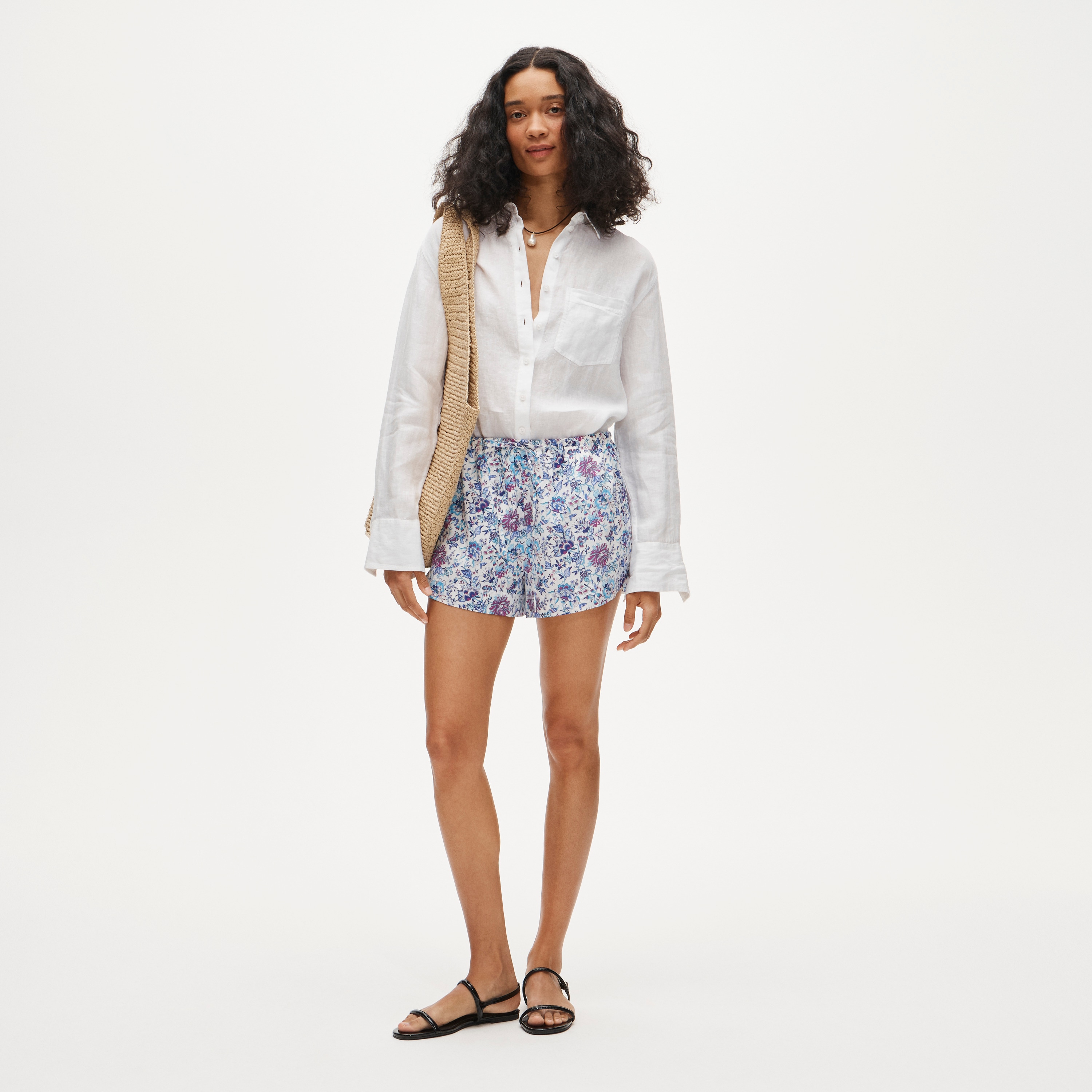 Cruise short in Liberty® blue Christelle fabric