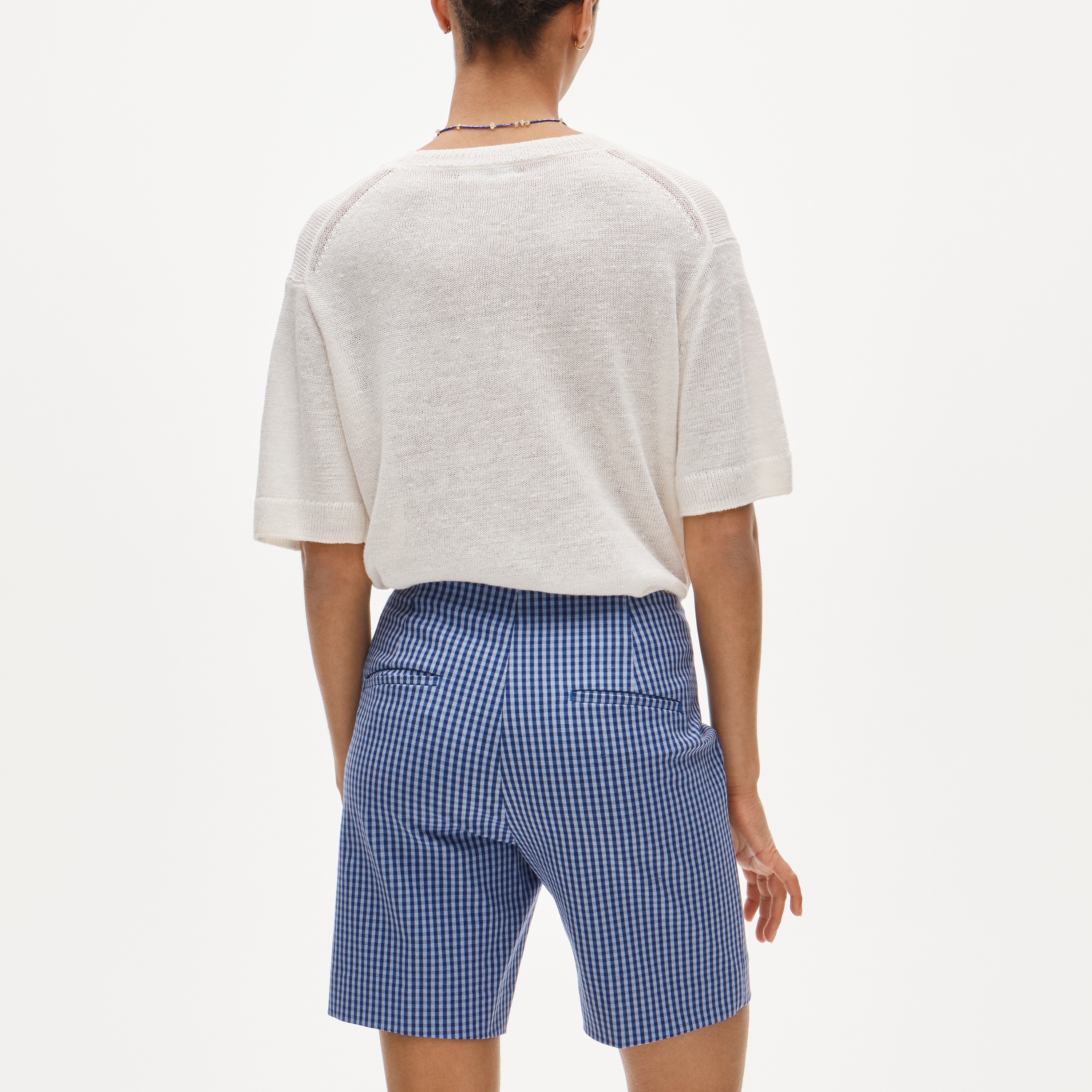 Bermuda short in bi-stretch cotton blend - image 5