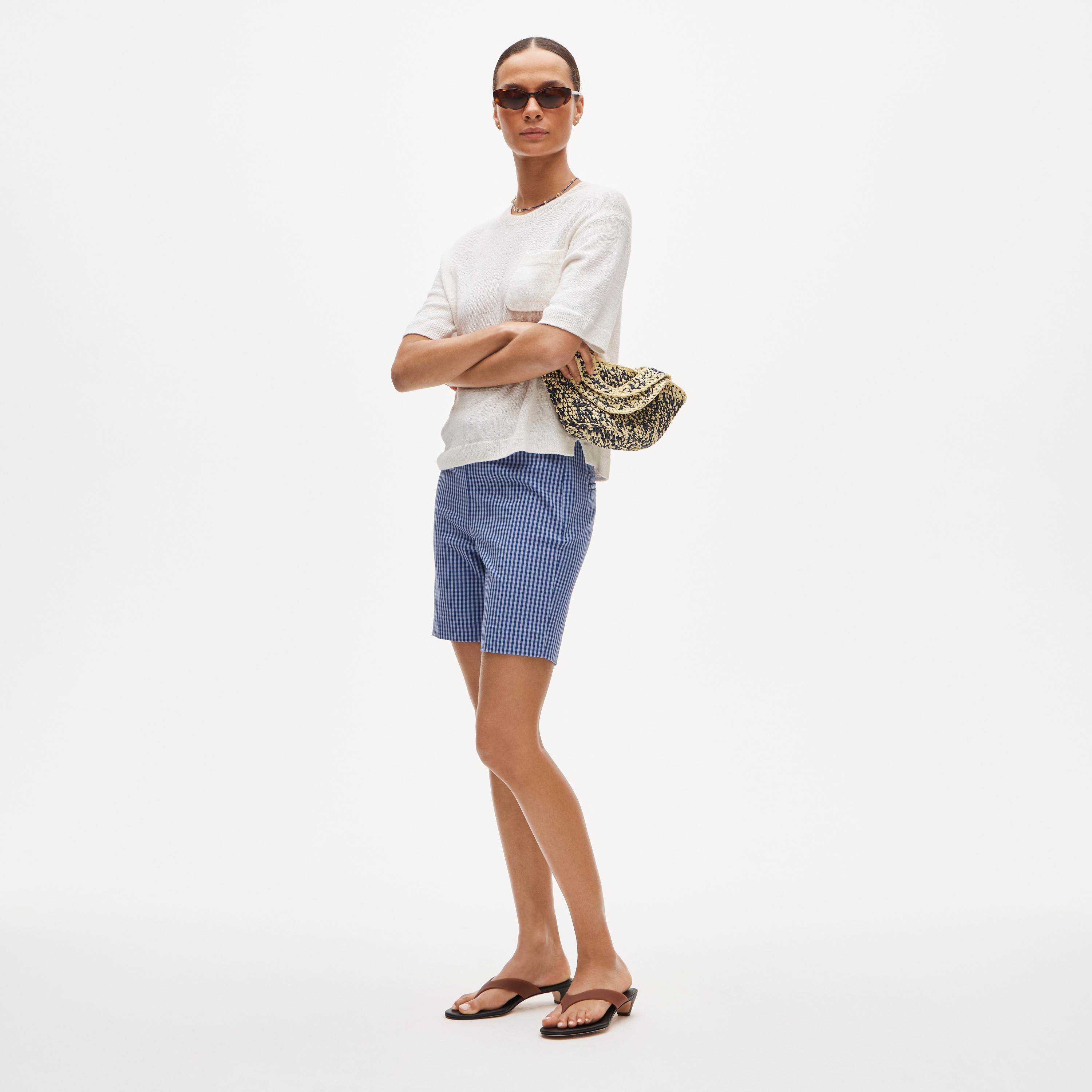 Bermuda short in bi-stretch cotton blend - image 2